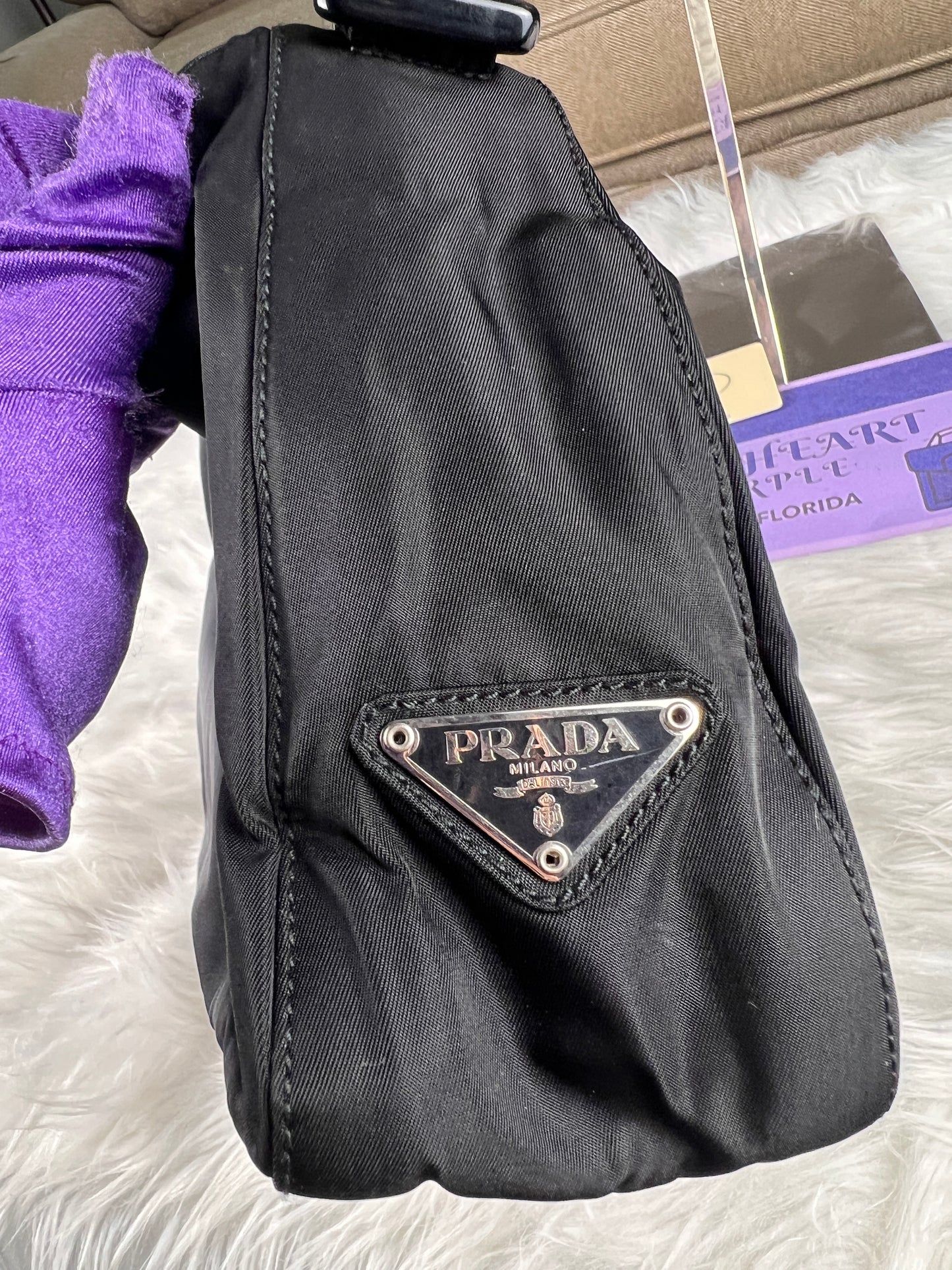 PRADA SHOULDER BAG BLACK