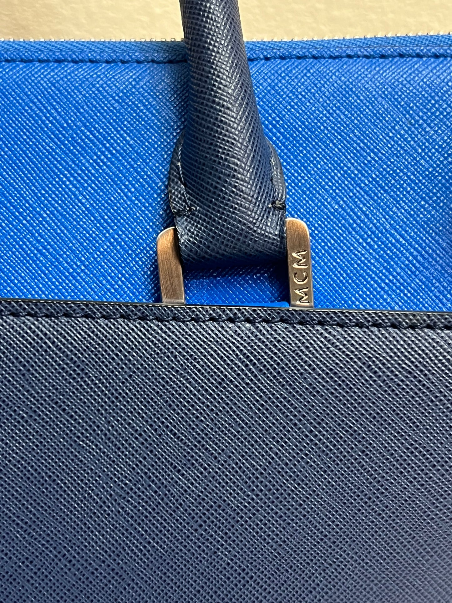 MCM SAFFIANO BLUE