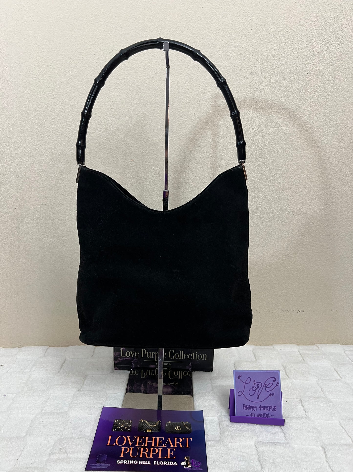 BAMBOO SHOULDER BAG BALCK