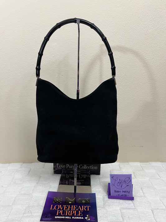 BAMBOO SHOULDER BAG BALCK