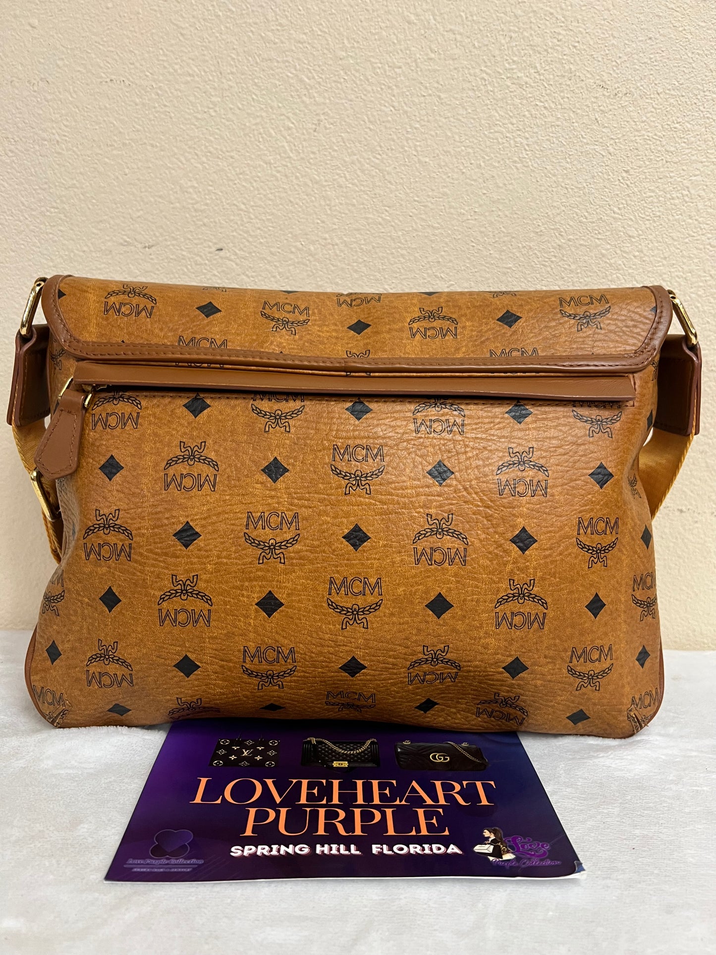 MCM COGNAC CROSSBODY