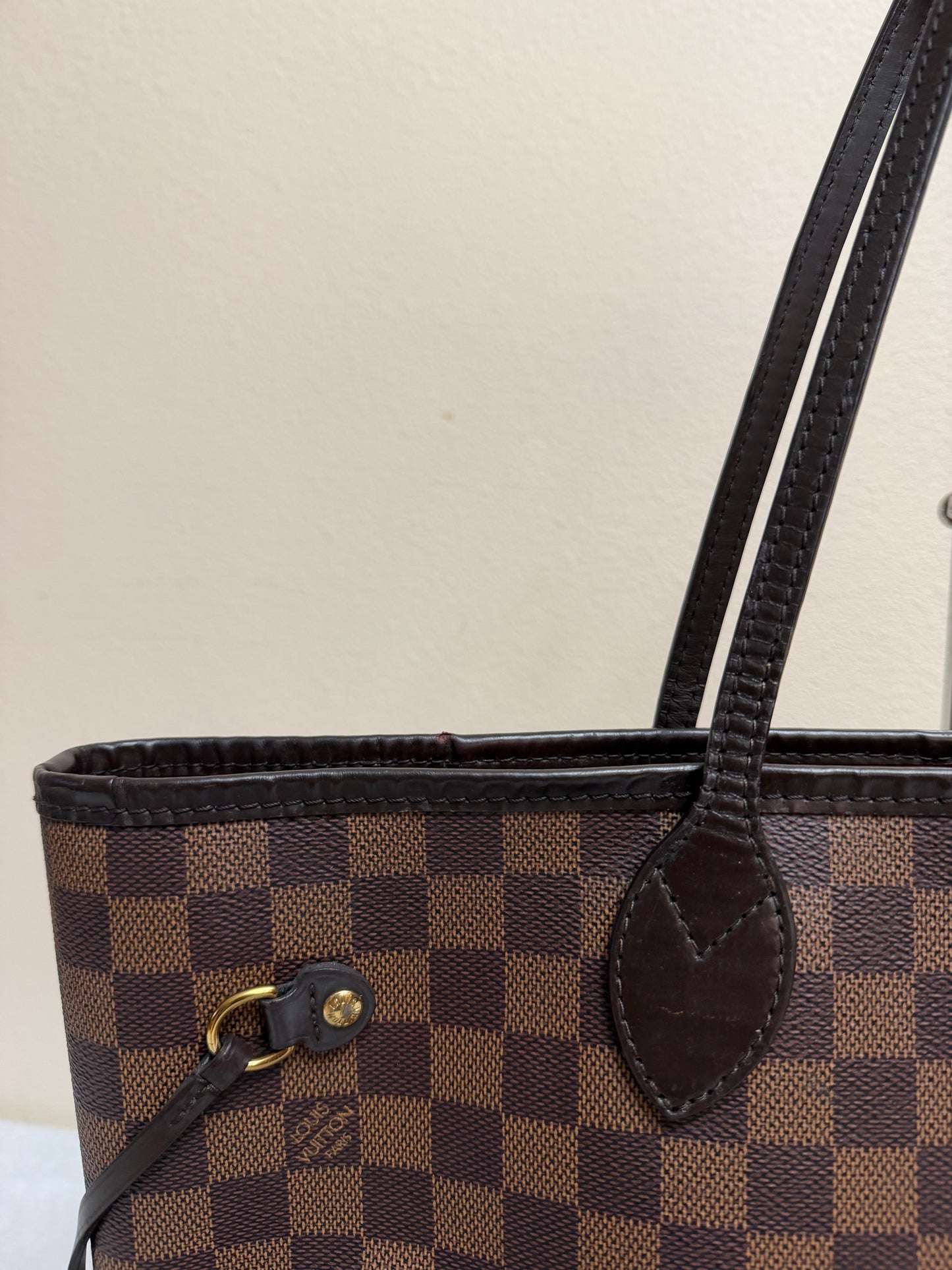 NEVERFULL MM W/ POUCH DAMIER EBENE
