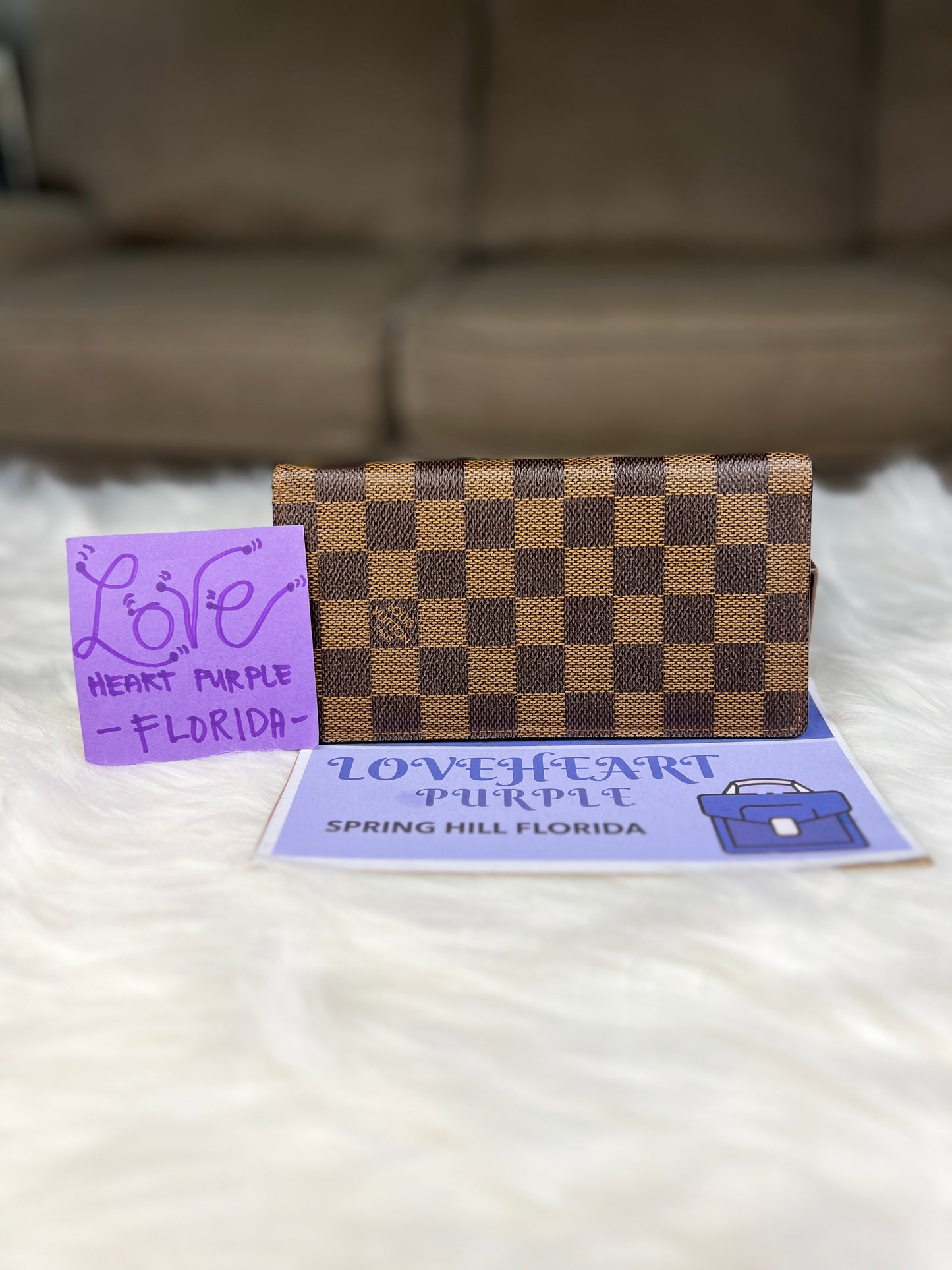 BILLFOLD / CHECKBOOK HOLDER DAMIER