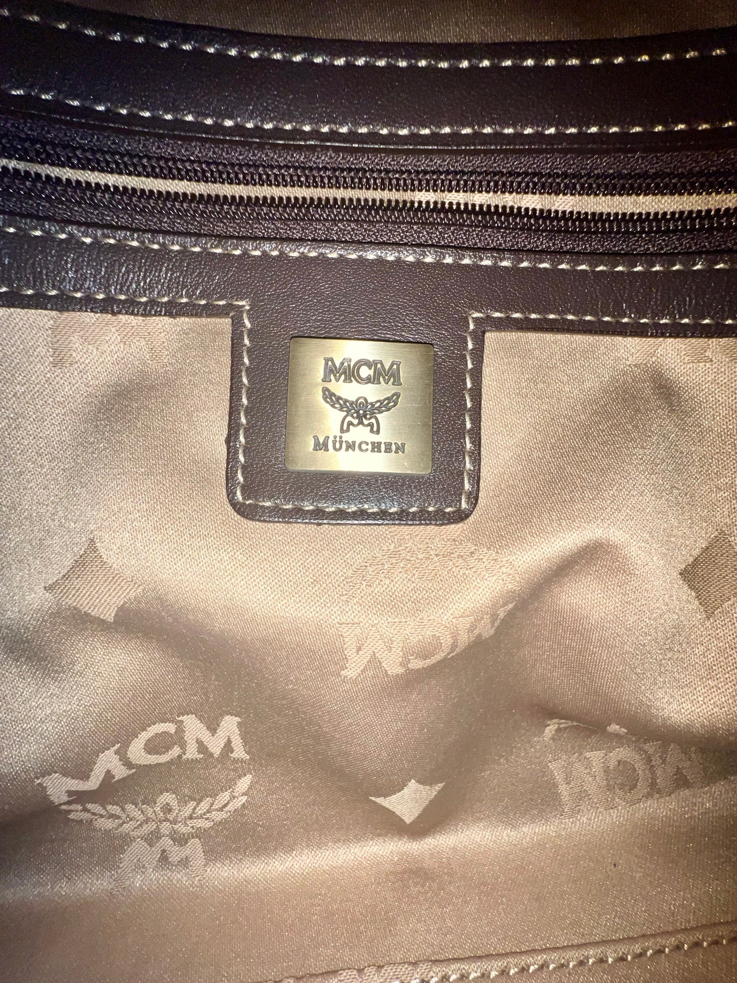 MCM CHOCO BROWN TOTE