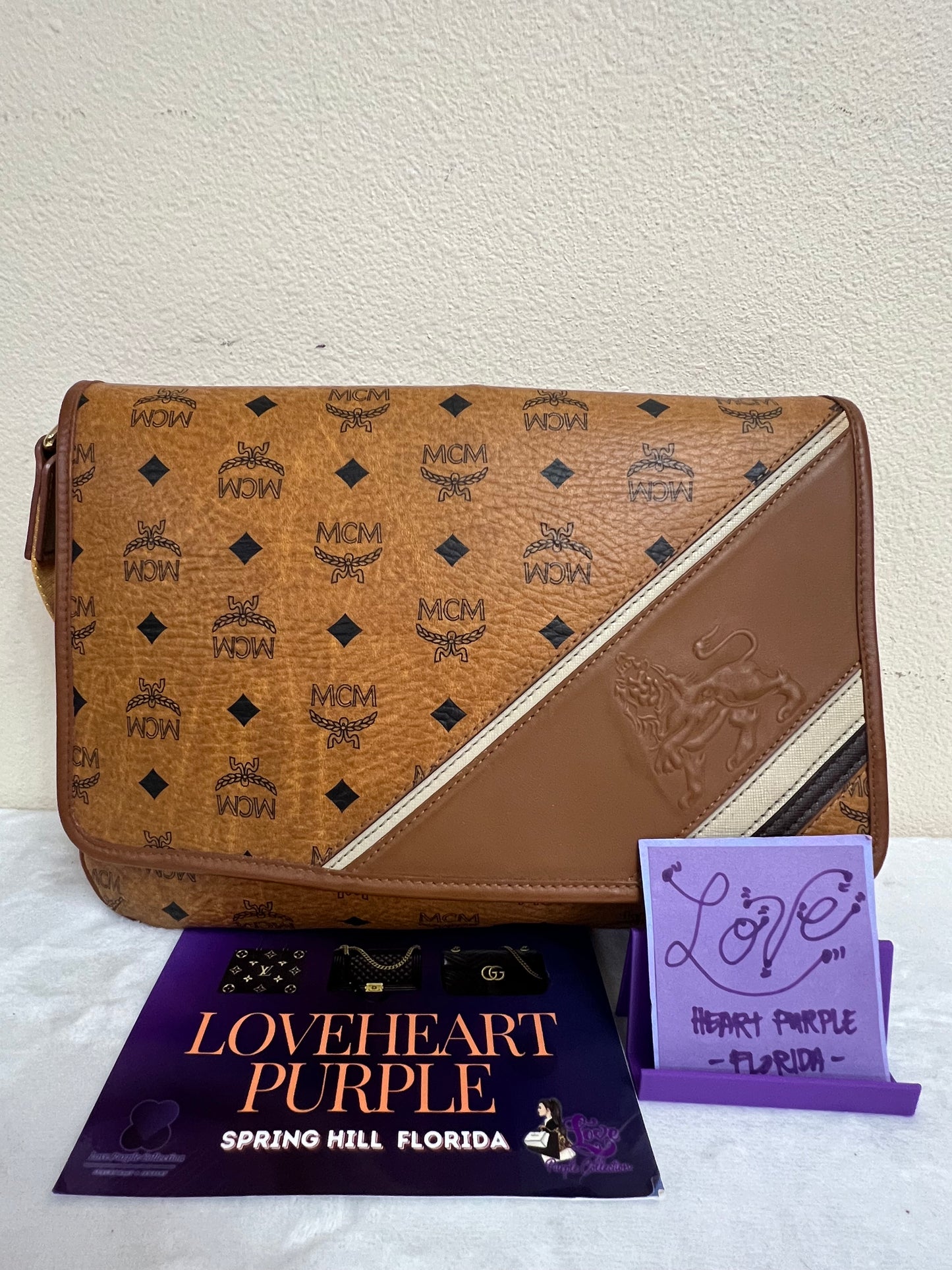 MCM COGNAC CROSSBODY