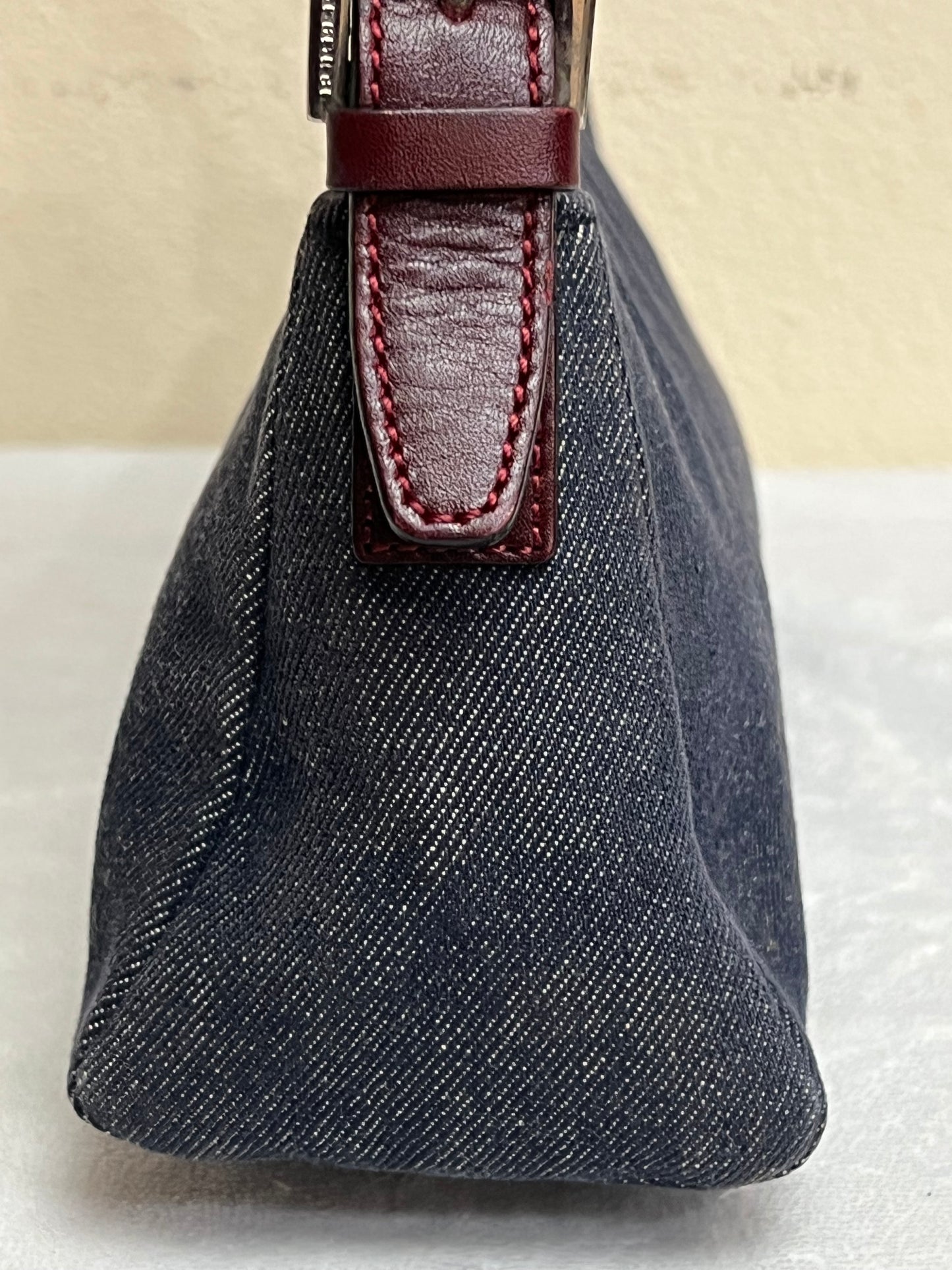 BURBERRY DENIM SHOULDER BAG