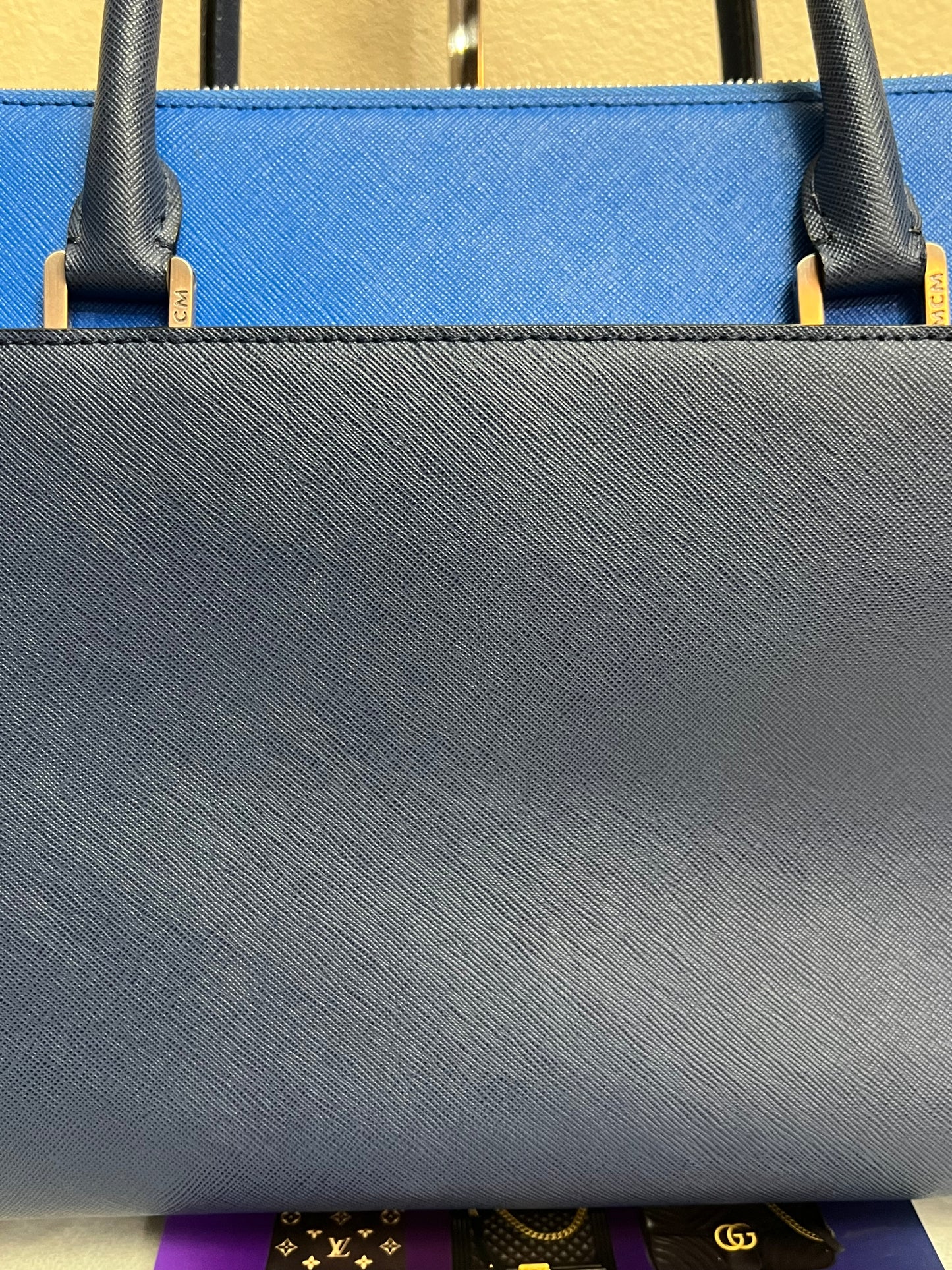 MCM SAFFIANO BLUE