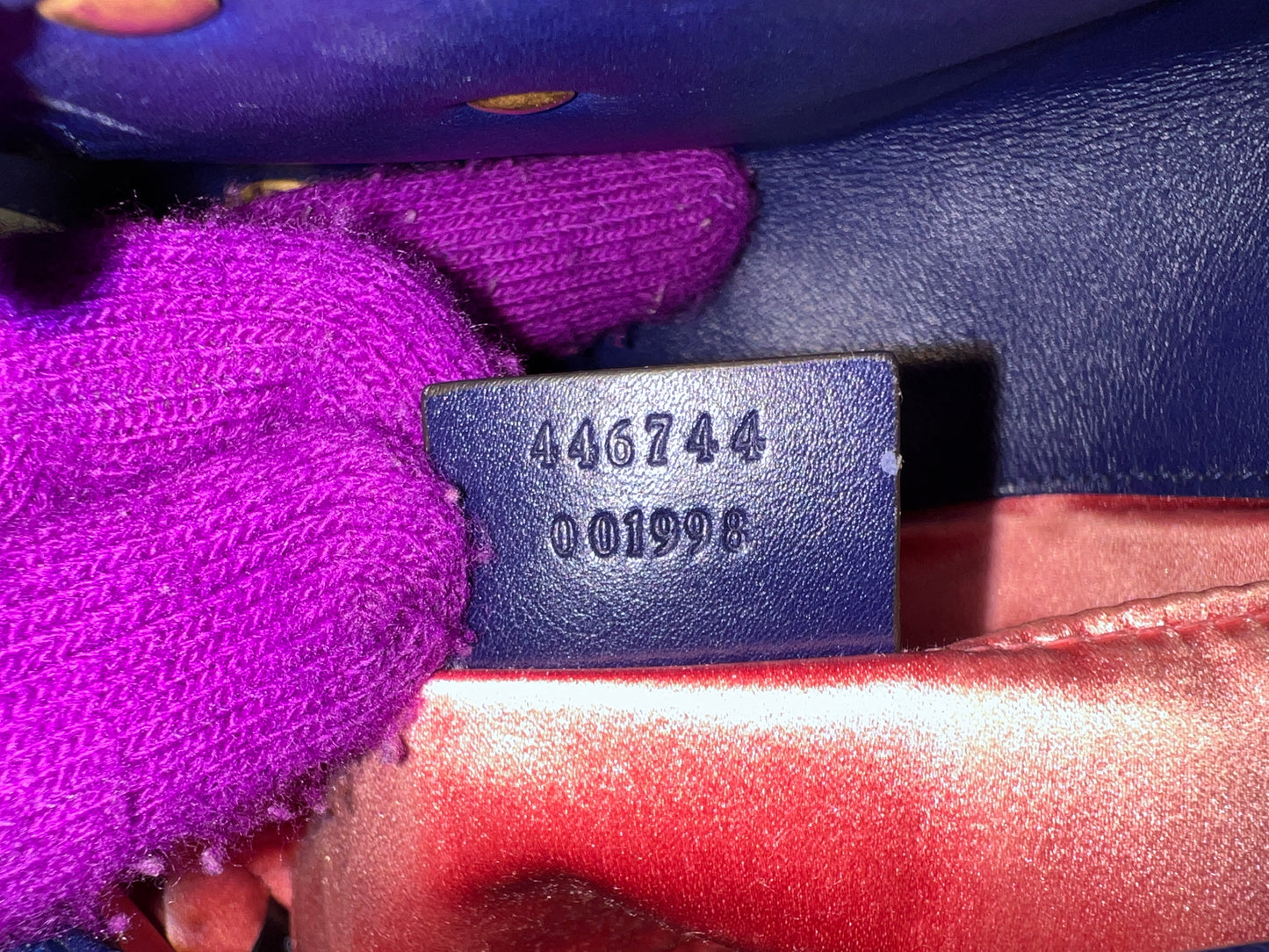 MARMONT VELVET BLUE SMALL