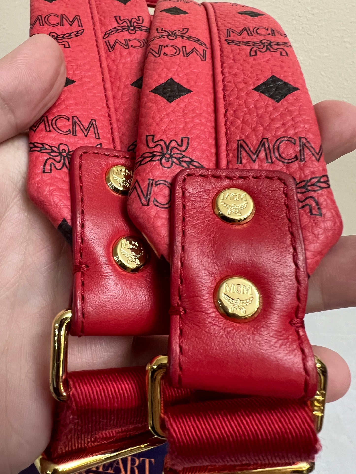 MCM RED BAGPACK LTD
