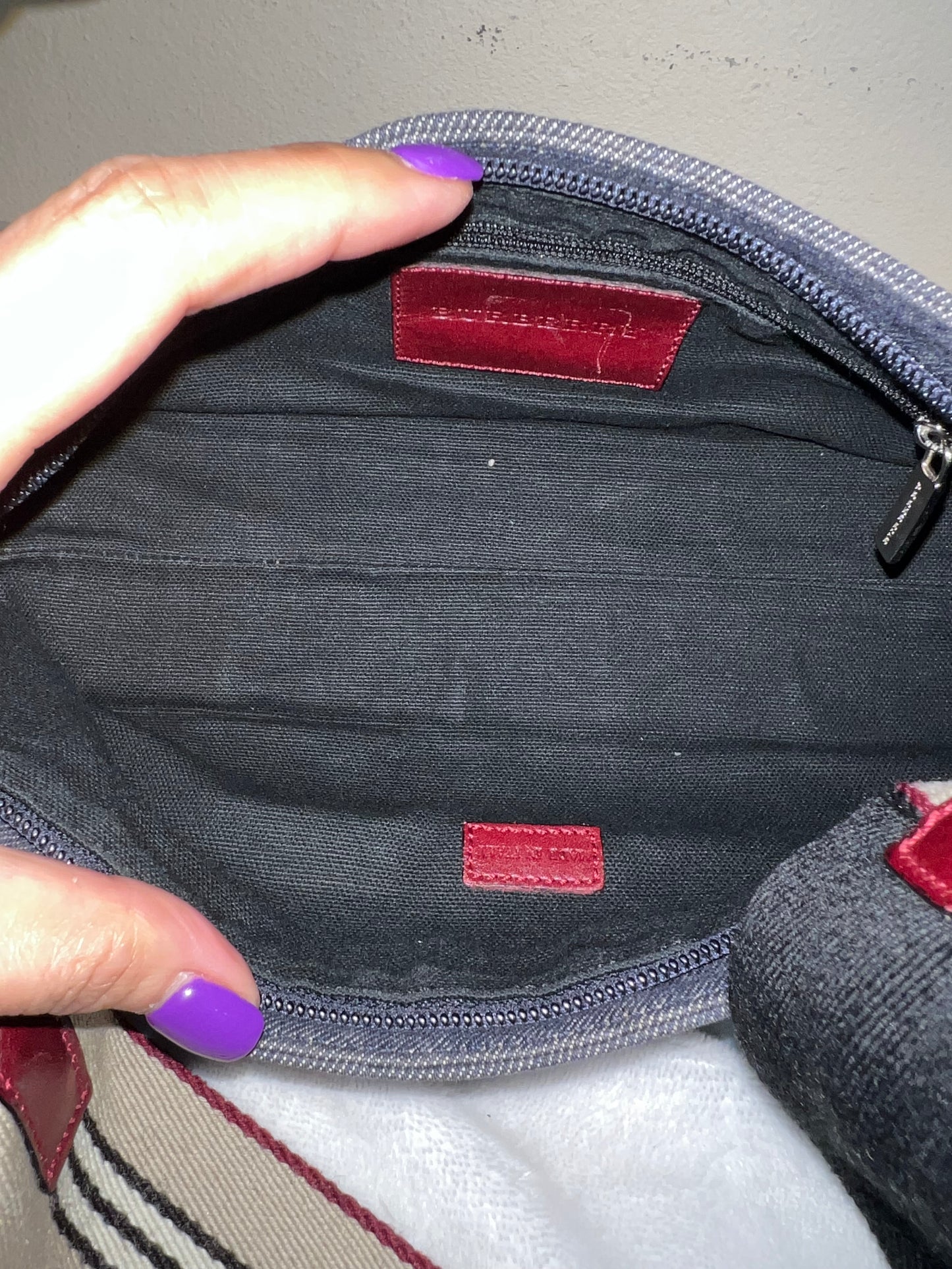 BURBERRY DENIM SHOULDER BAG