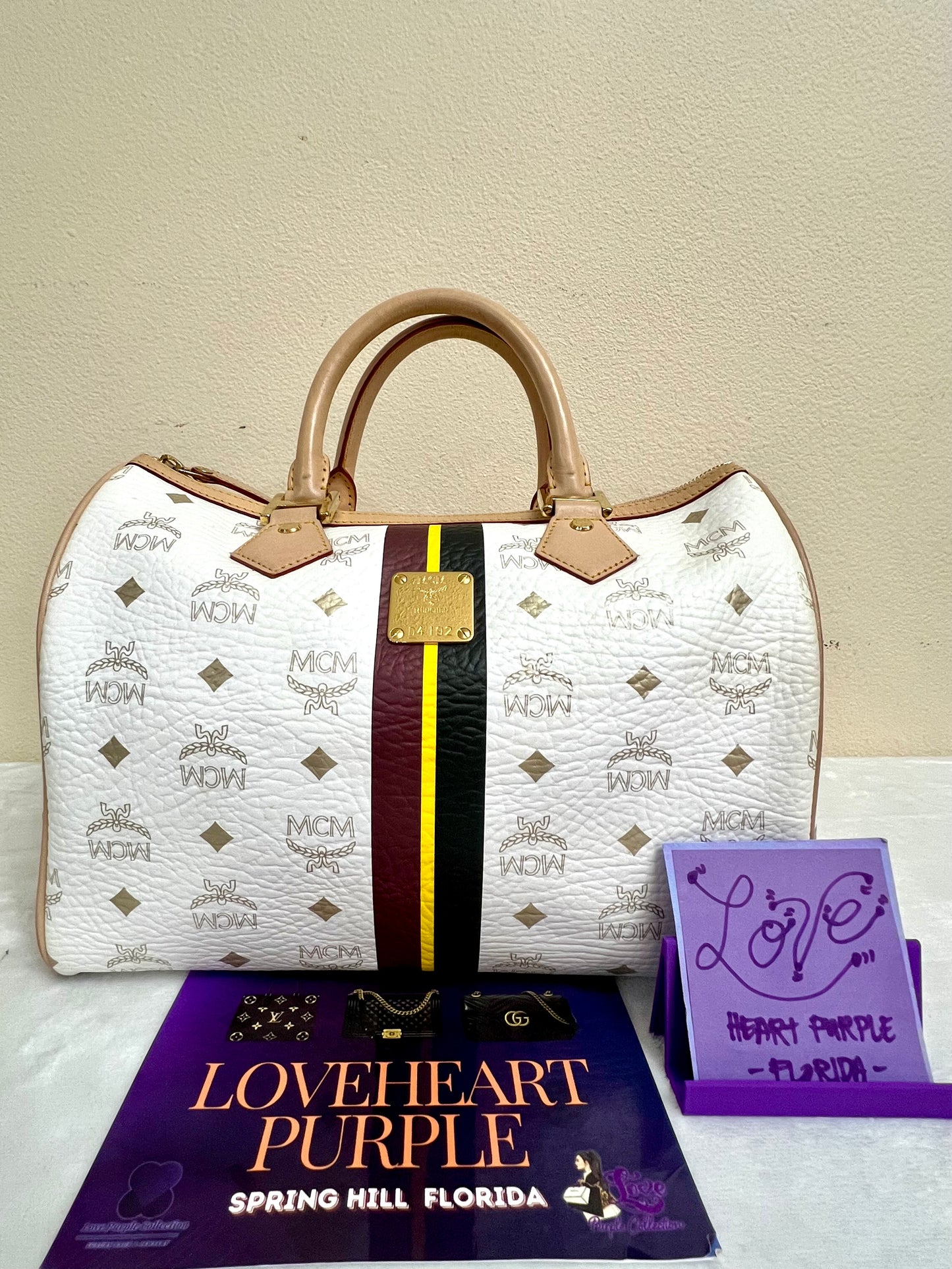 MCM BOSTON WHITE 30