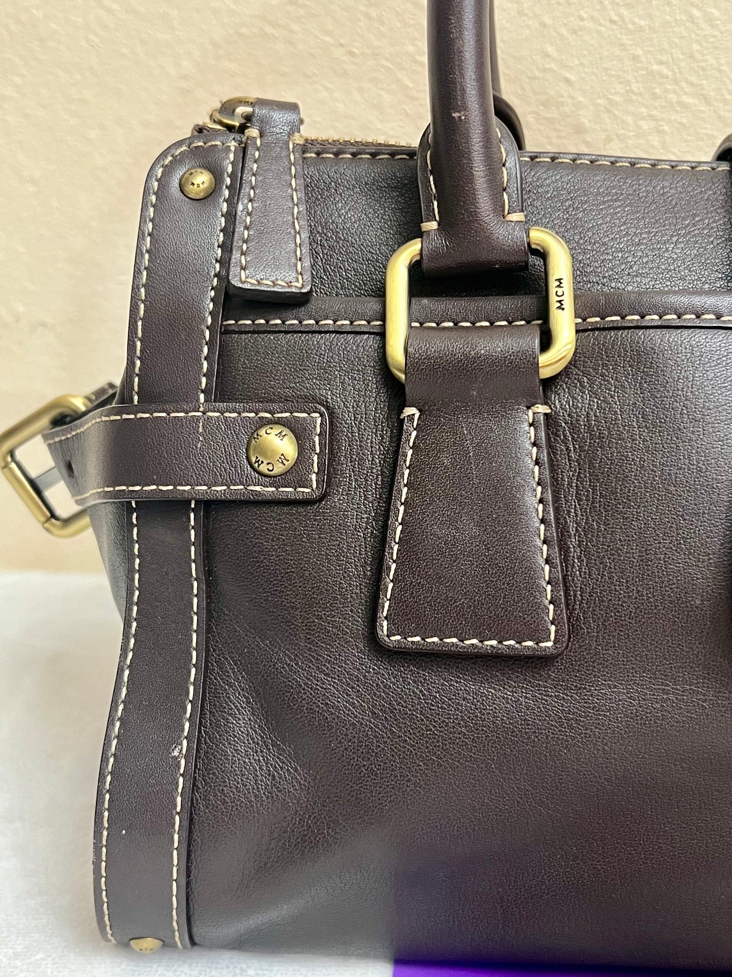 MCM CHOCO BROWN TOTE