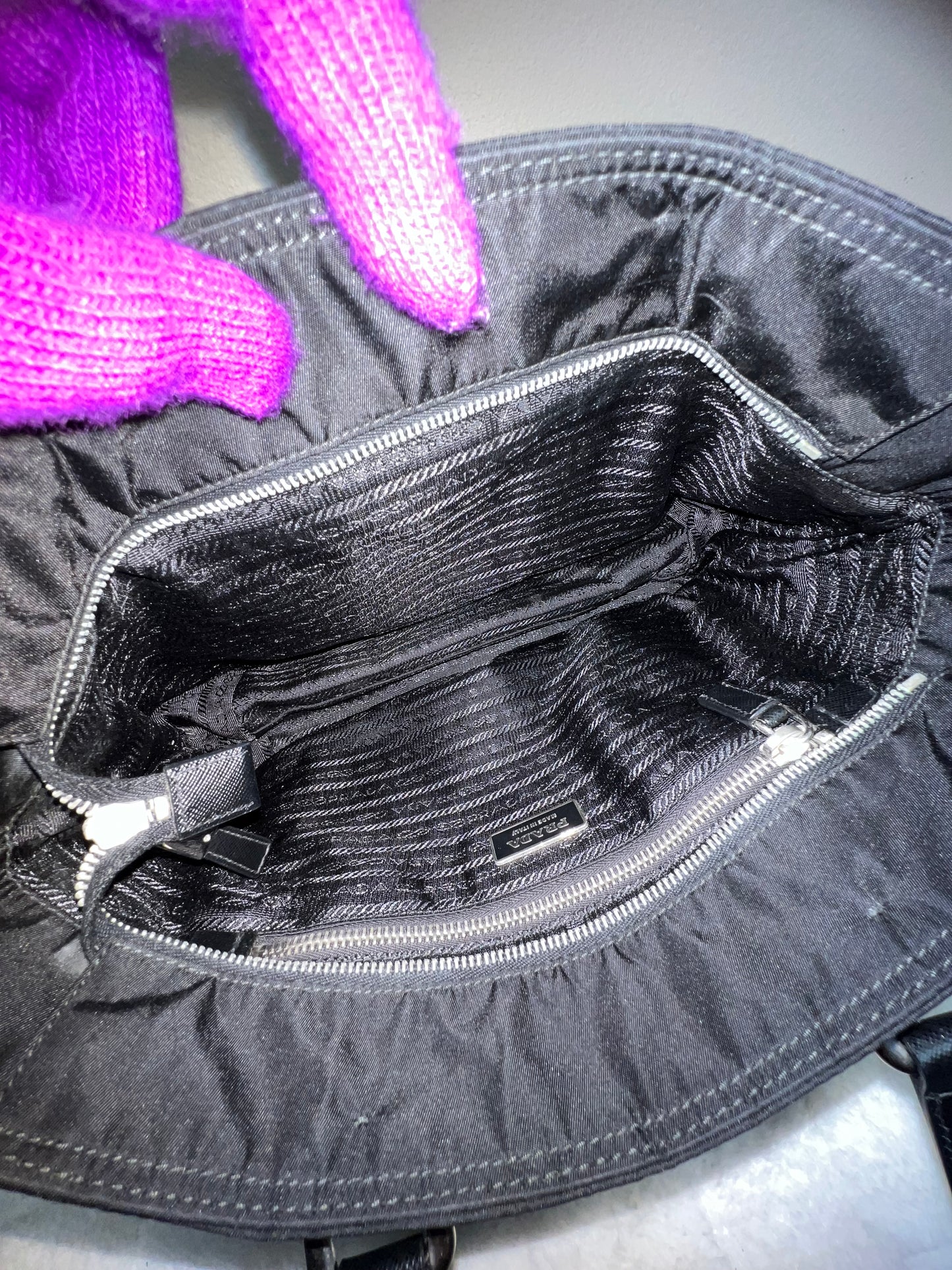 P_R_A_D_A TOTE BAG BLACK