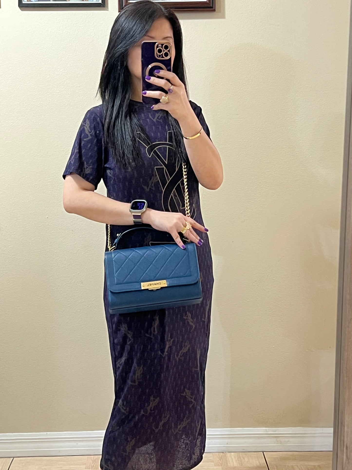 LABEL CLICK FLAP BLUE