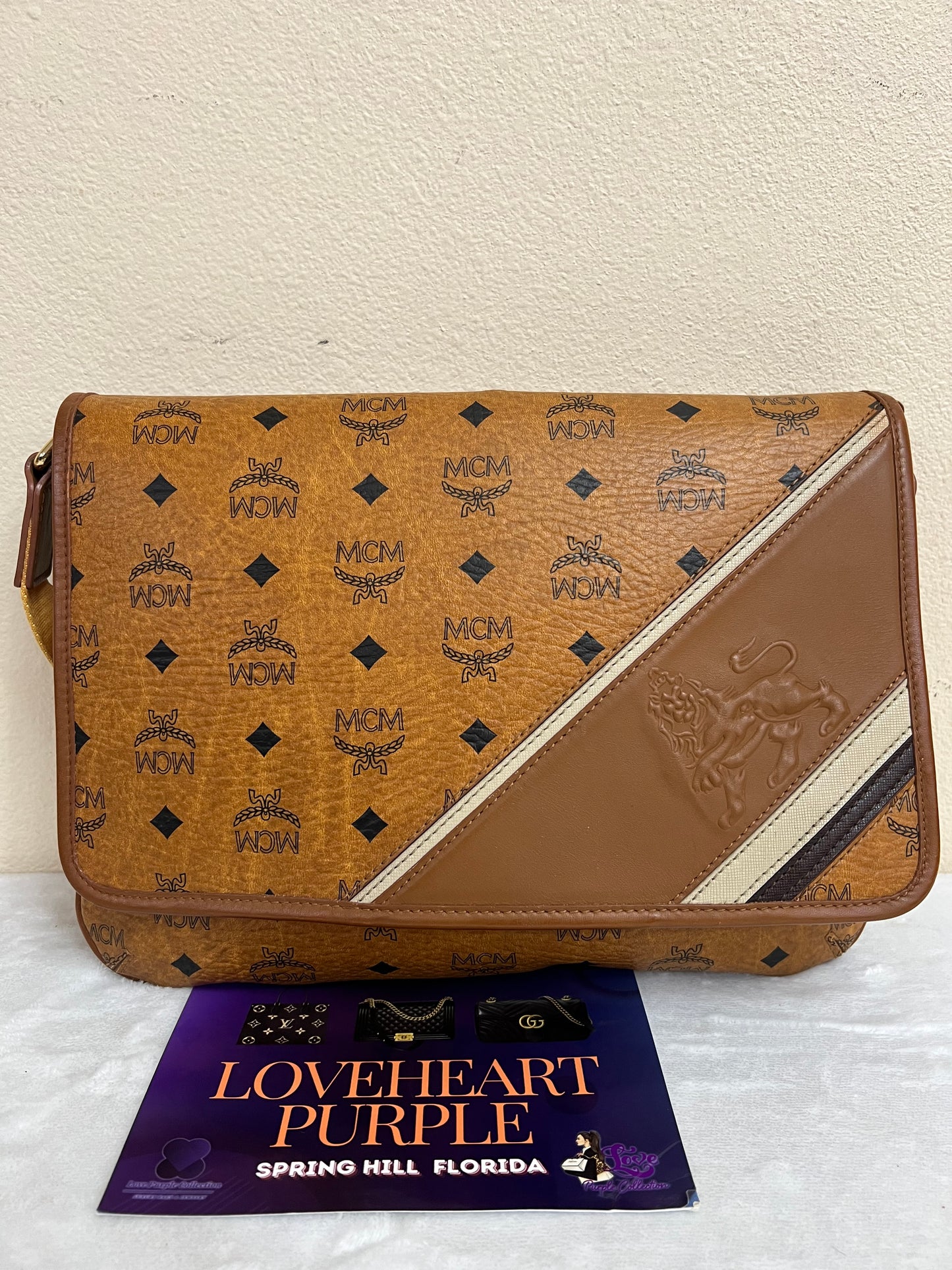 MCM COGNAC CROSSBODY