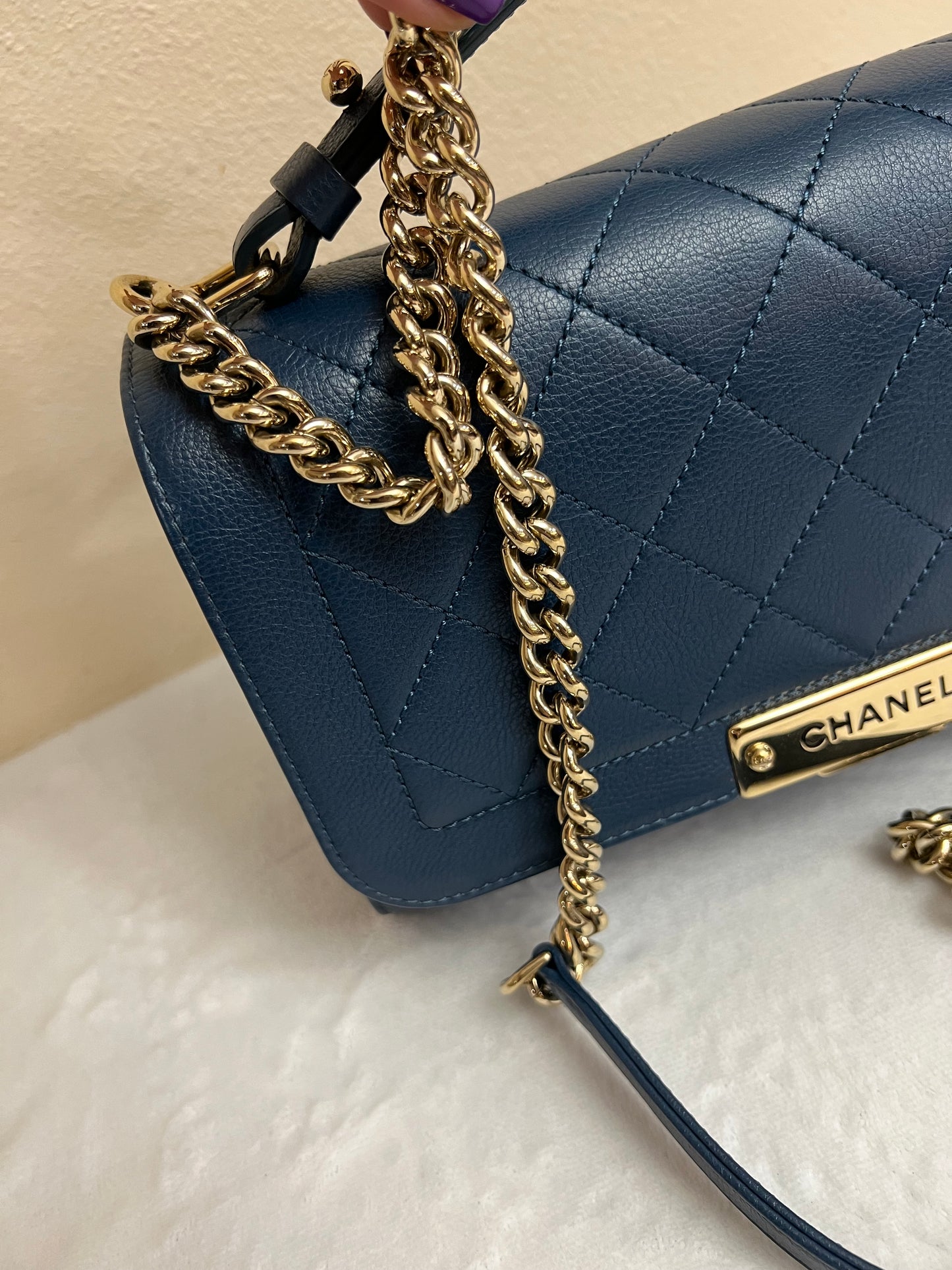 LABEL CLICK FLAP BLUE