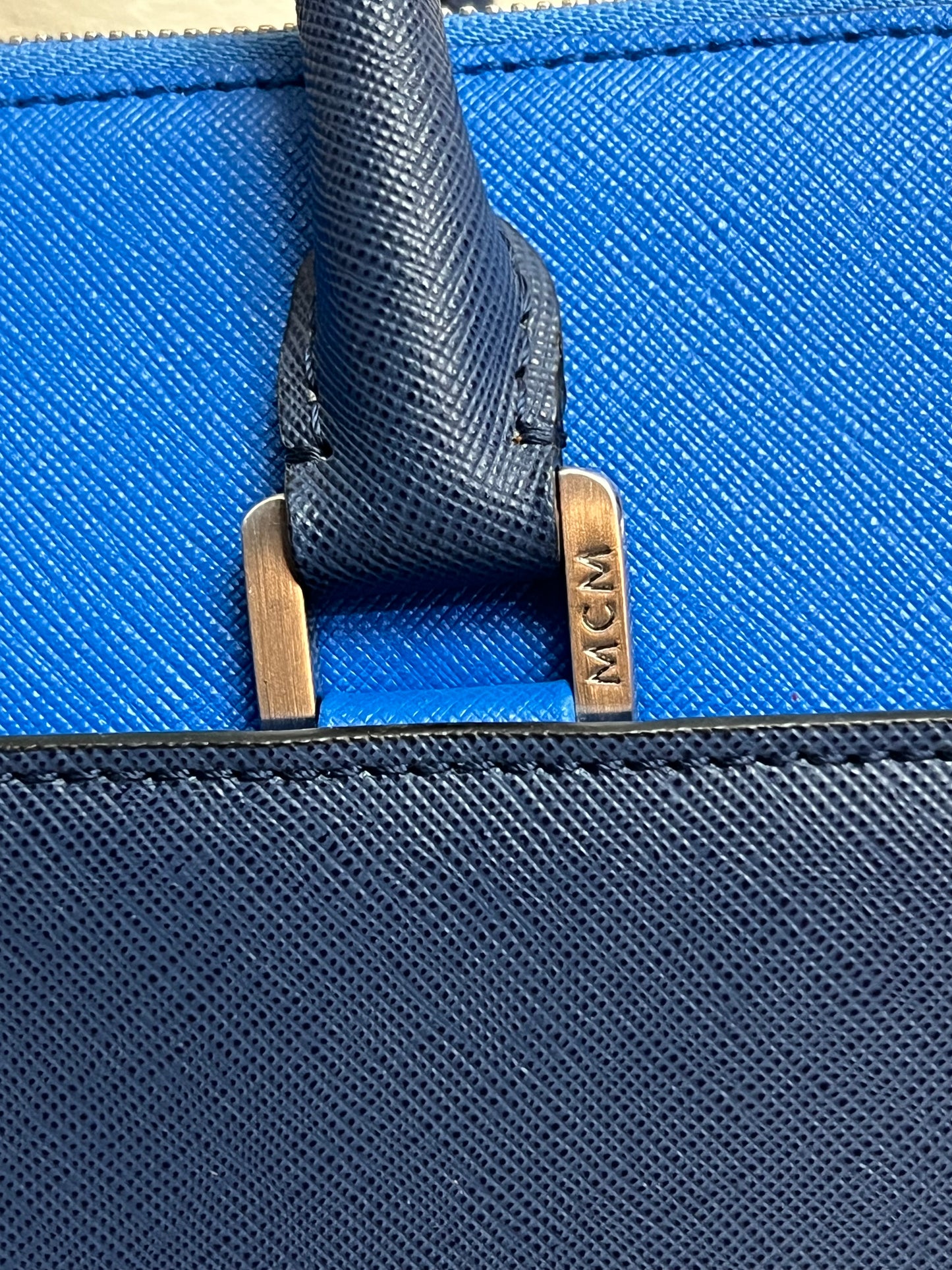 MCM SAFFIANO BLUE