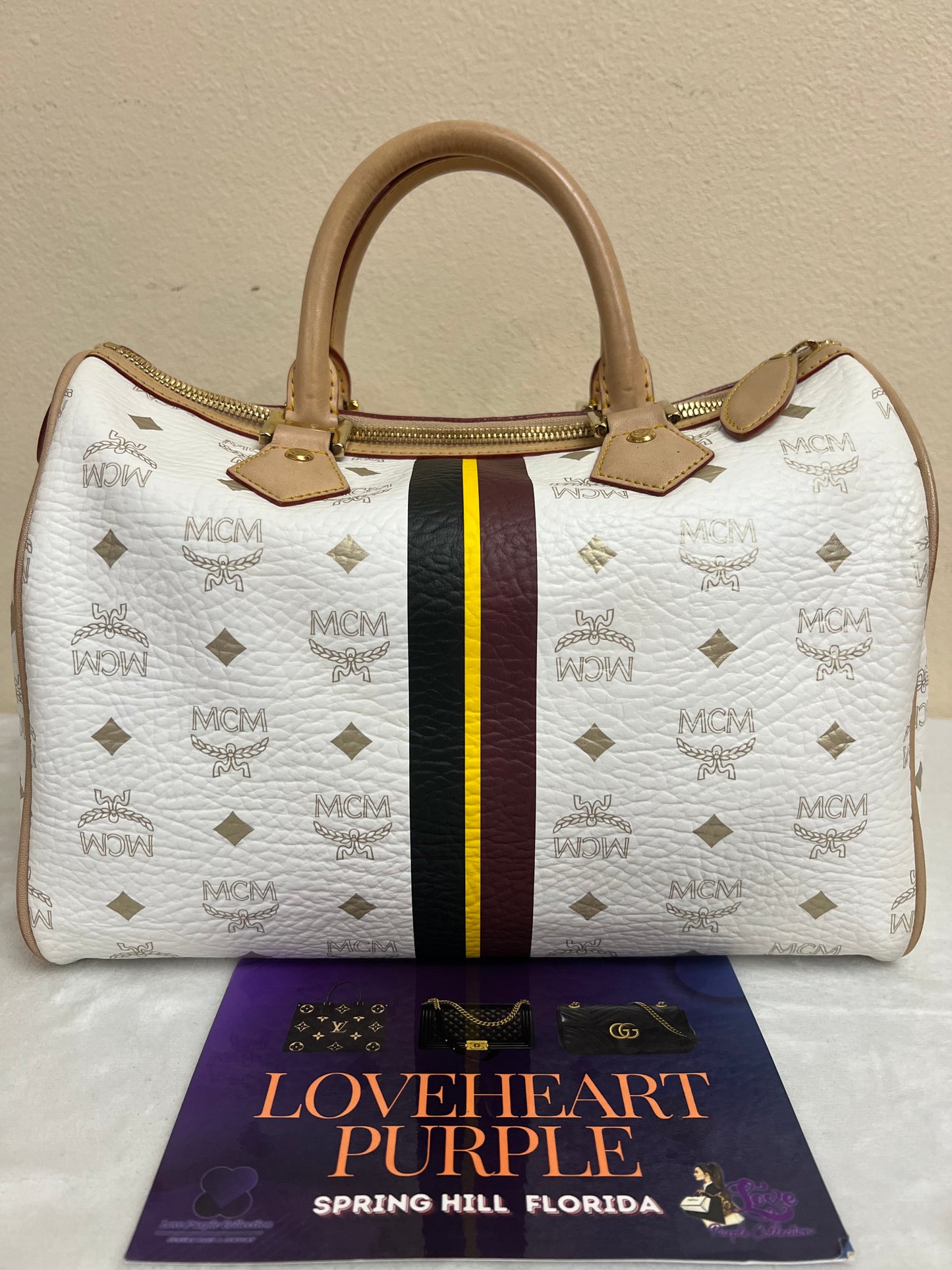 MCM BOSTON WHITE 30