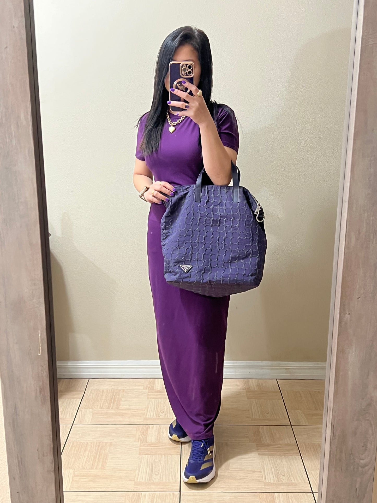 P_R_A_D_A TOTE PURPLE