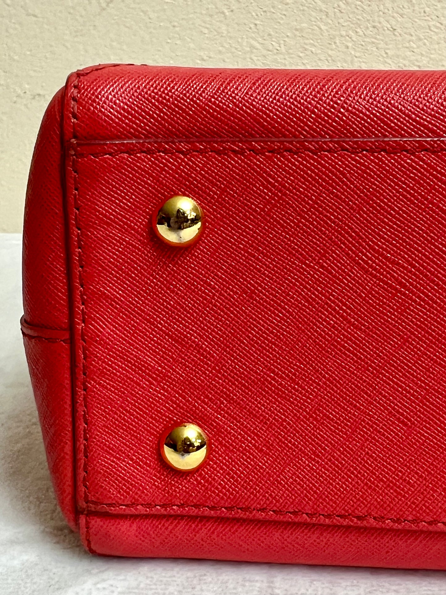 MCM SAFFIANO RED