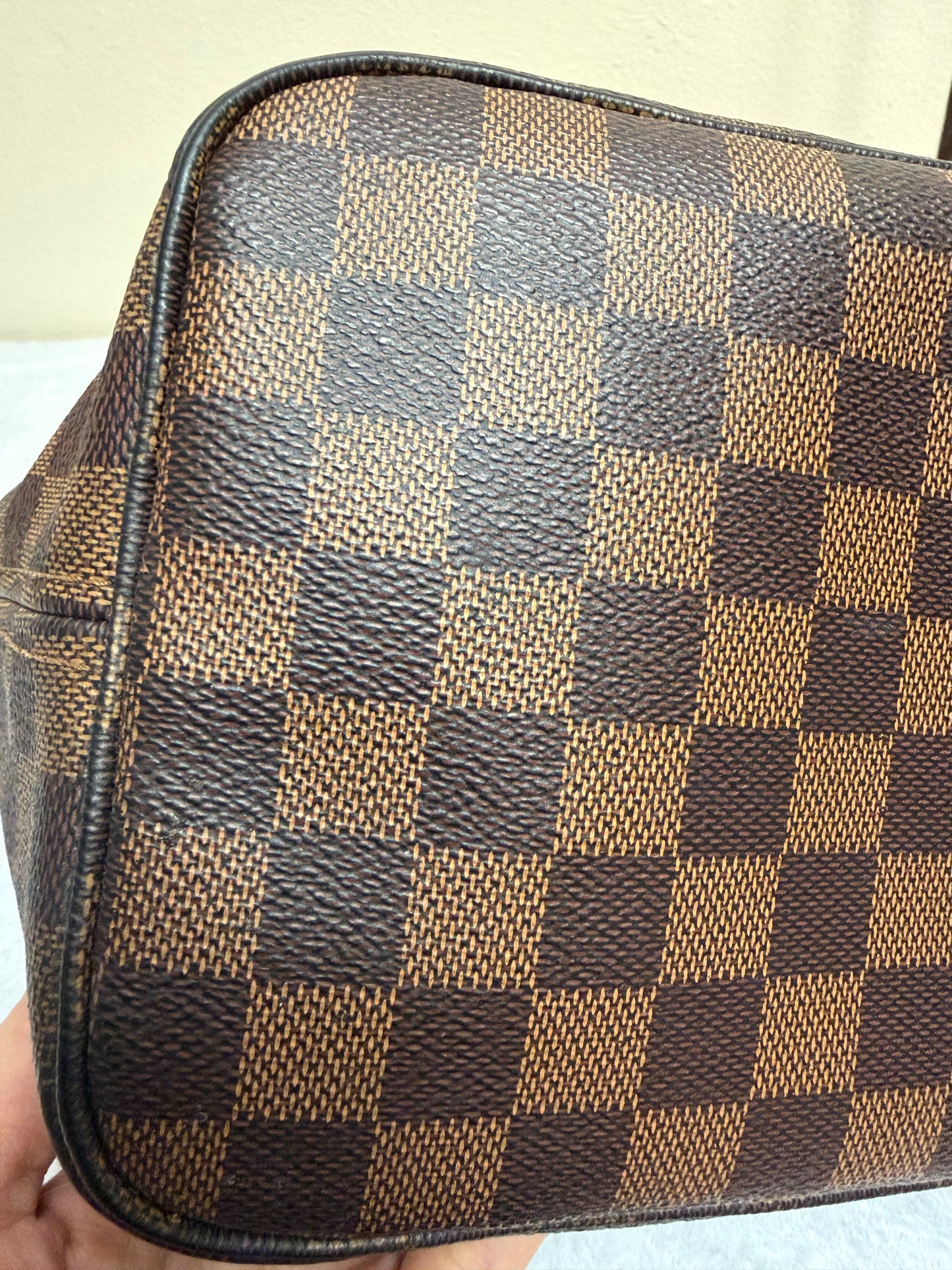 NEVERFULL MM W/ POUCH DAMIER EBENE