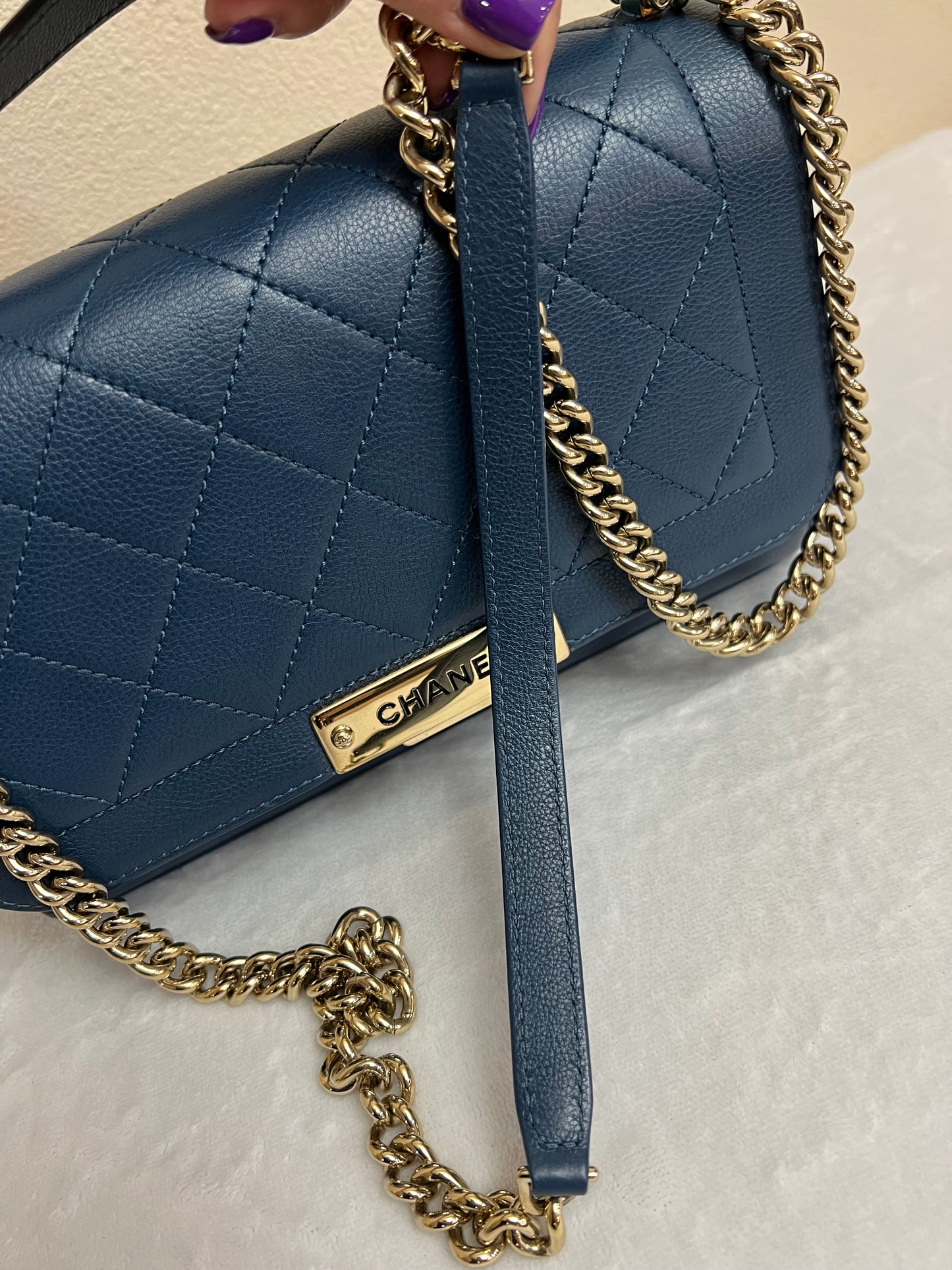 LABEL CLICK FLAP BLUE