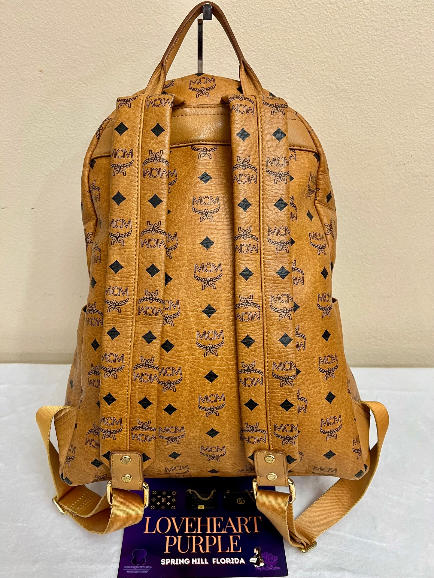 MCM BAGPACK COGNAC LIMITED EDITION