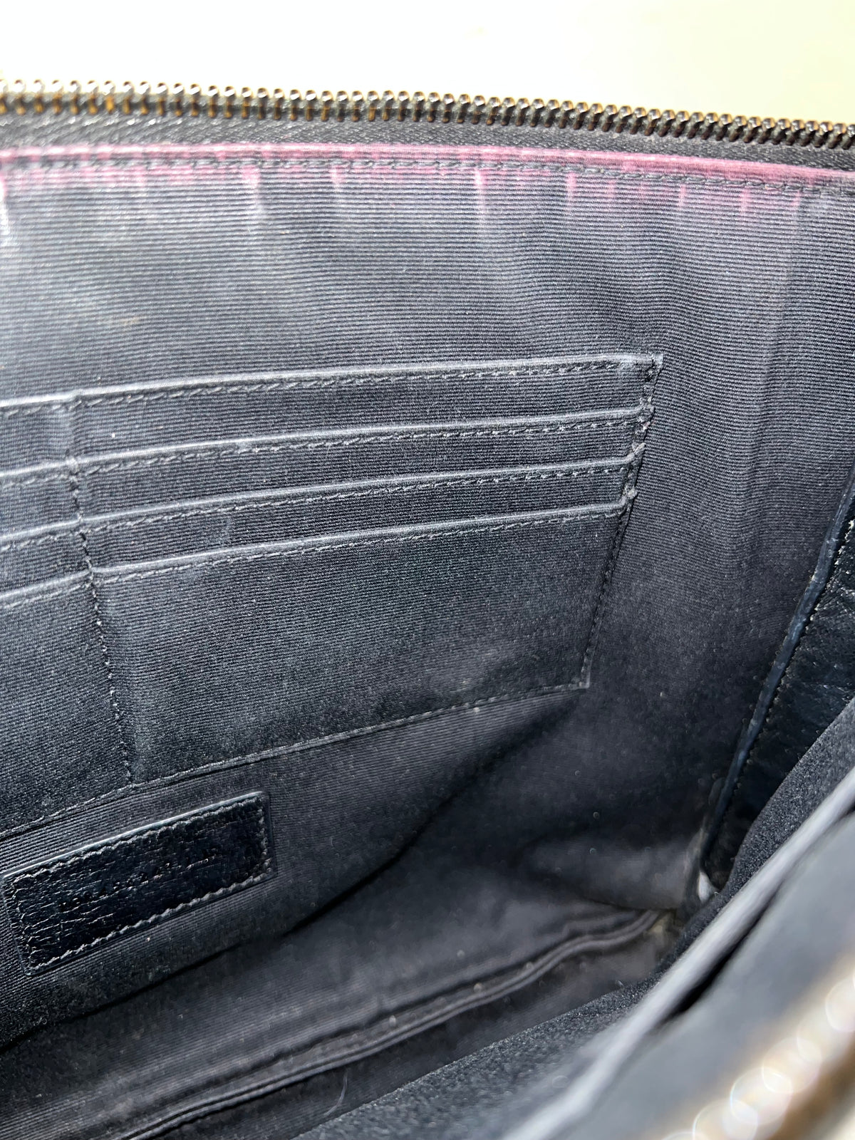 YSL CROC CLUTCH