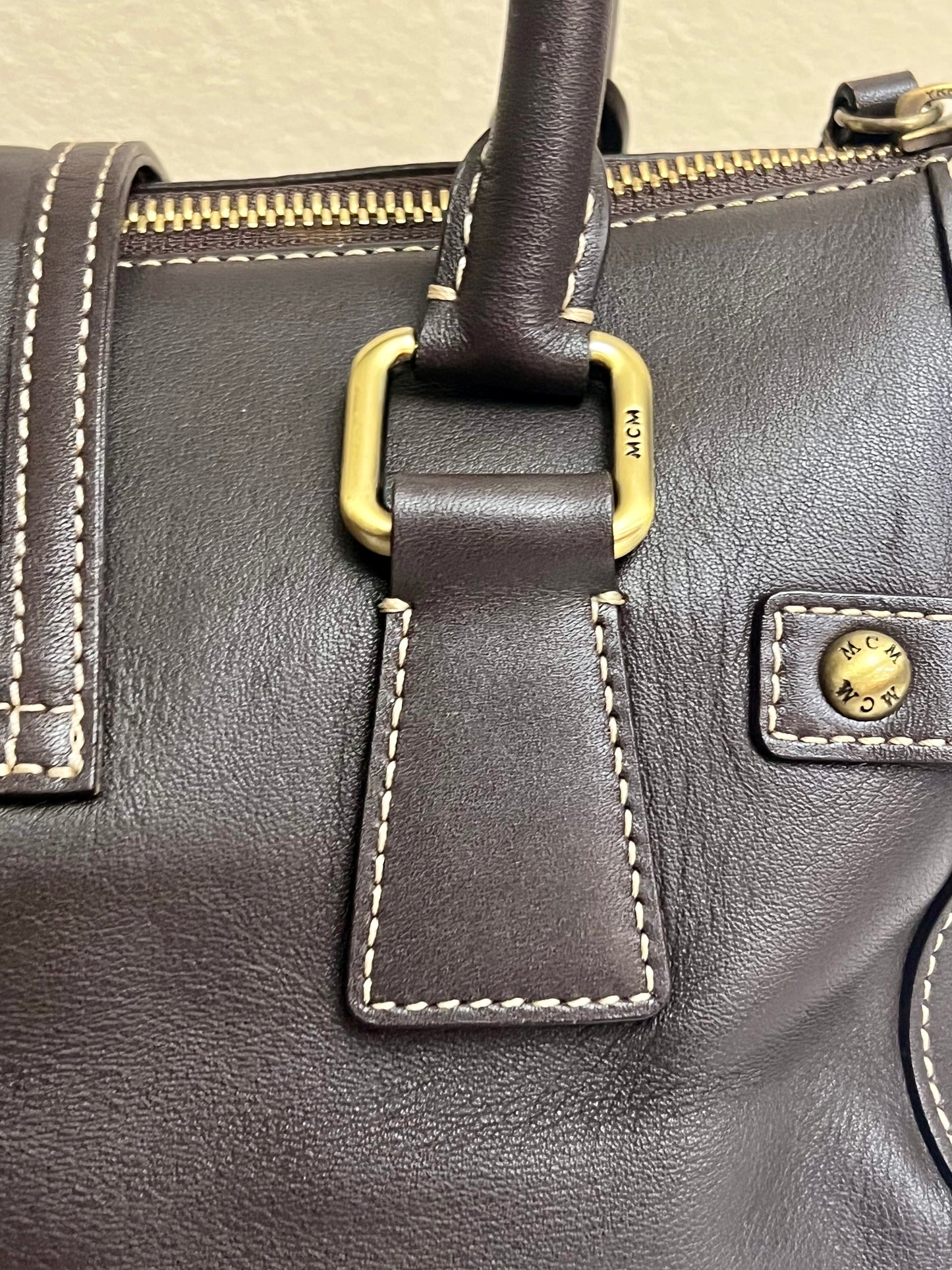 MCM CHOCO BROWN TOTE