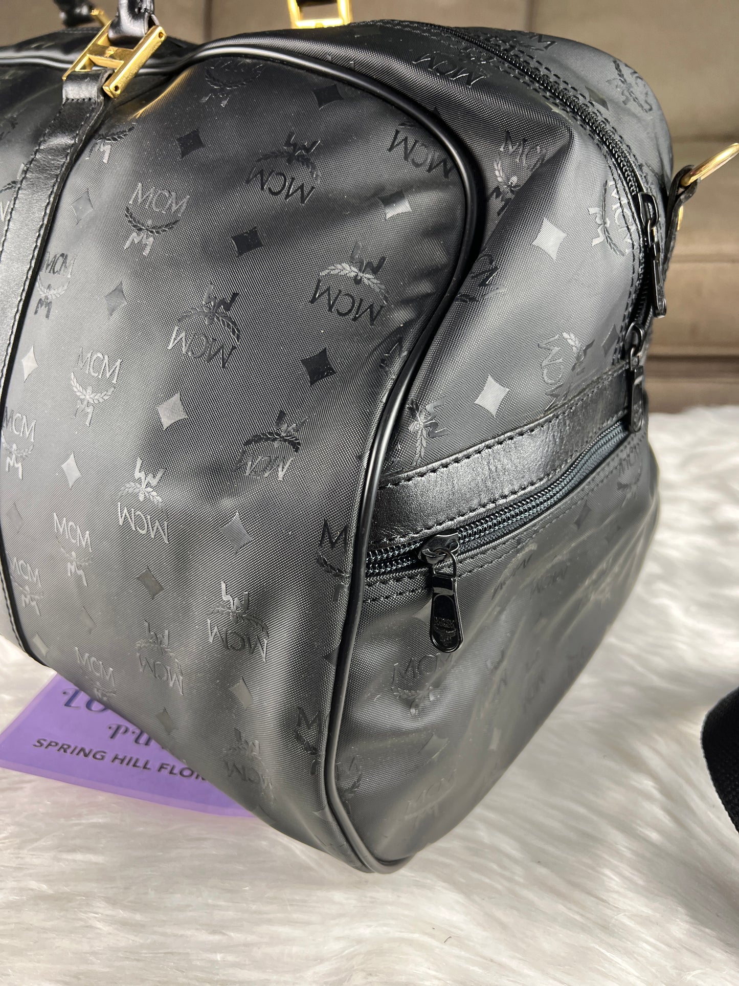 MCM TRAVEL BAG BLACK 60