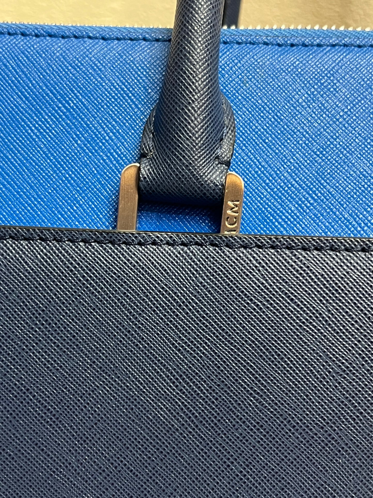 MCM SAFFIANO BLUE