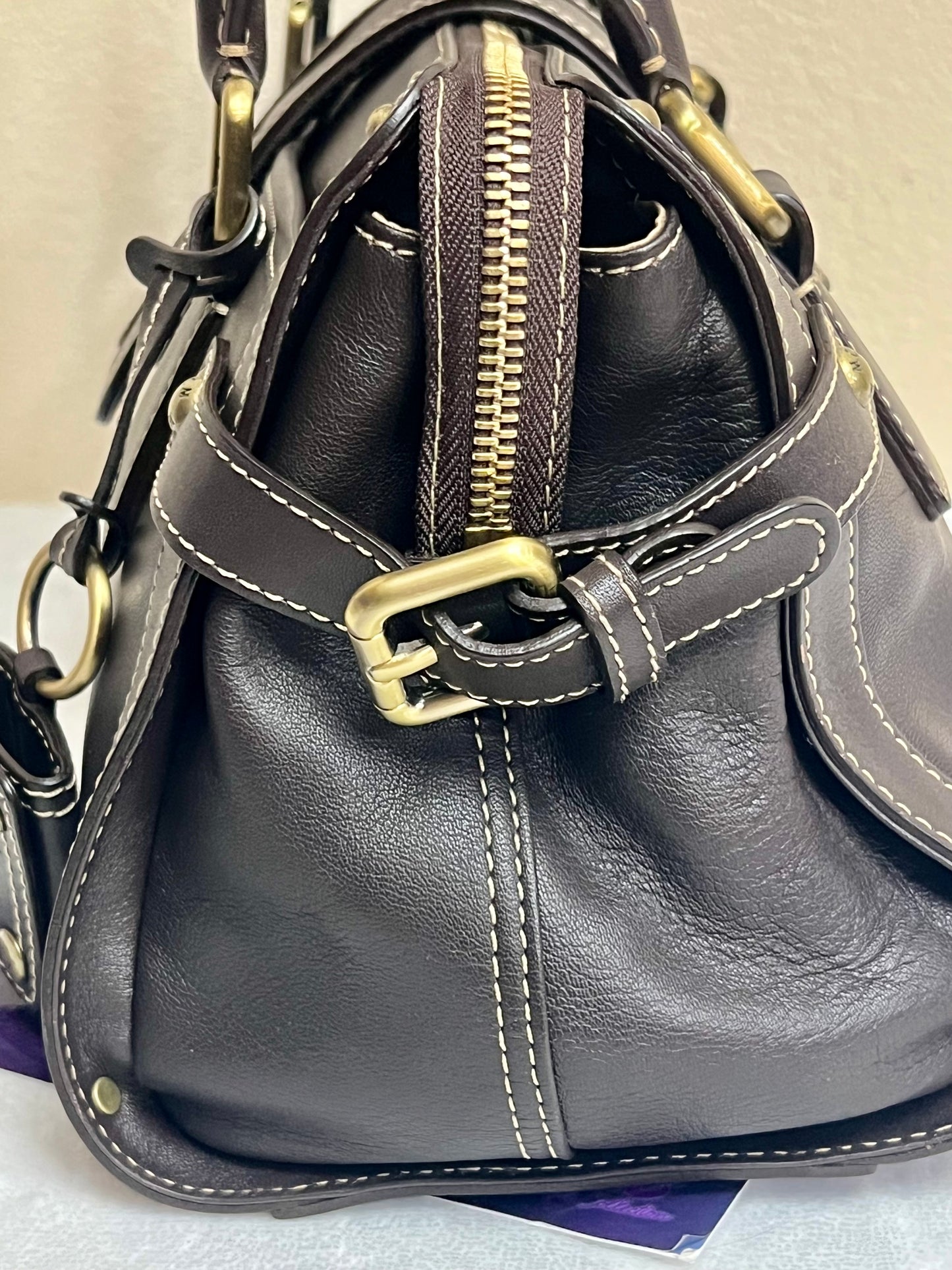 MCM CHOCO BROWN TOTE