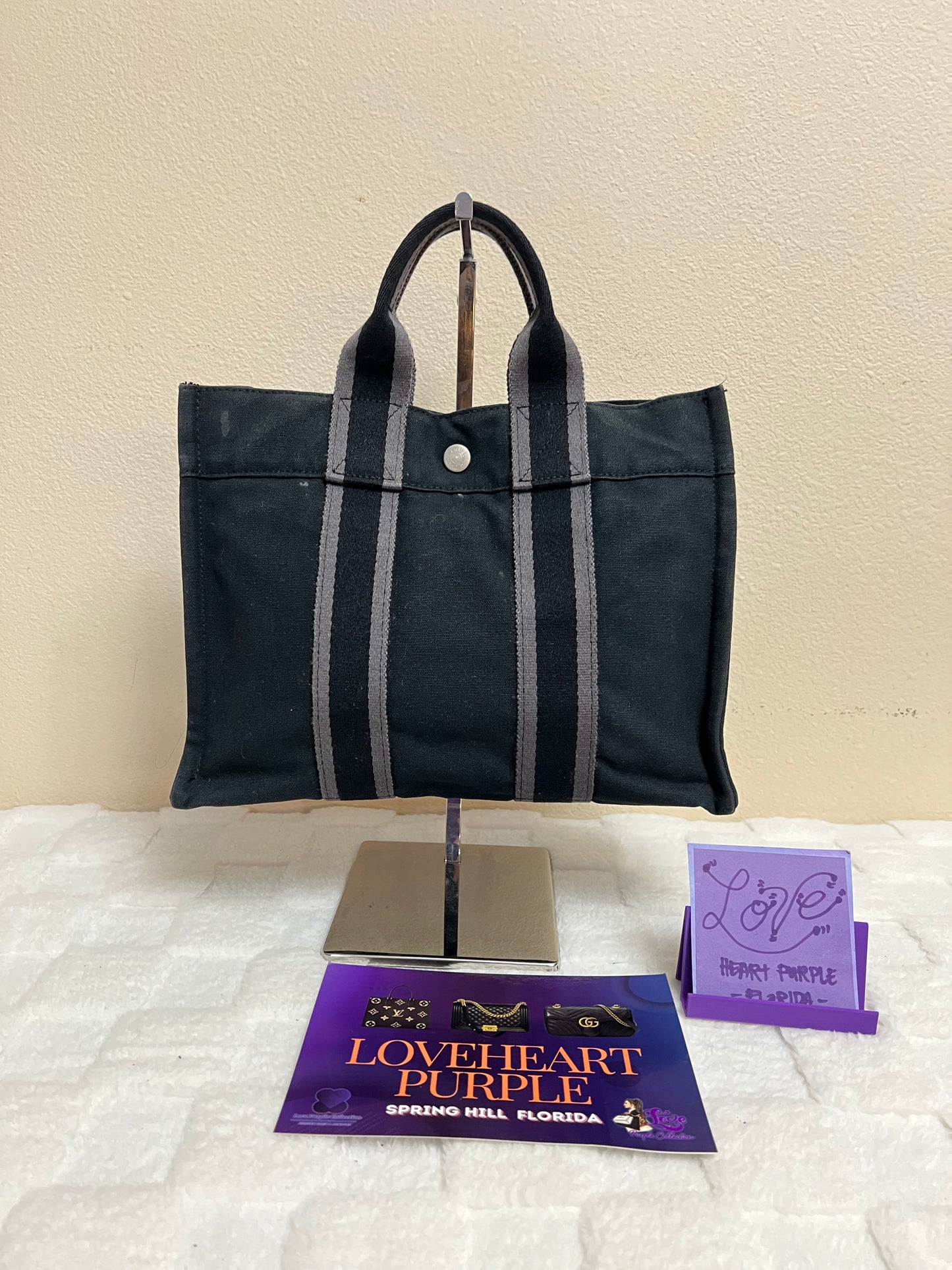 H TOTE SMALL BLACK