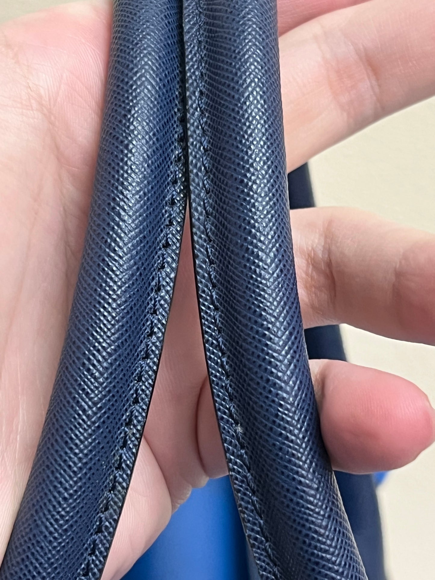 MCM SAFFIANO BLUE