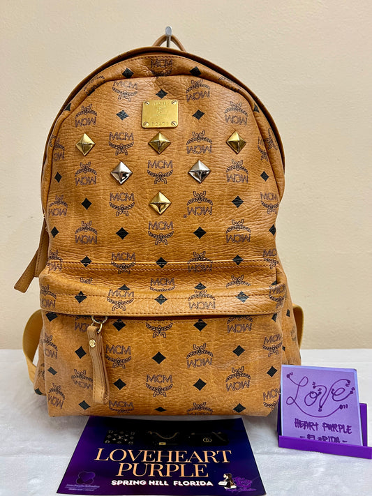 MCM BAGPACK COGNAC LIMITED EDITION