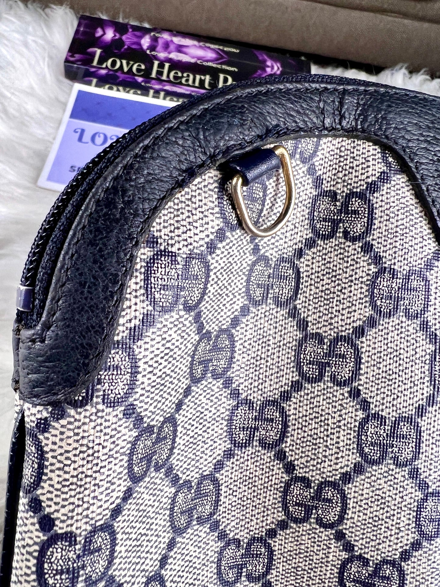 SUPREME NAVY SHERRYLINE VINTAGE CROSSBODY BAG