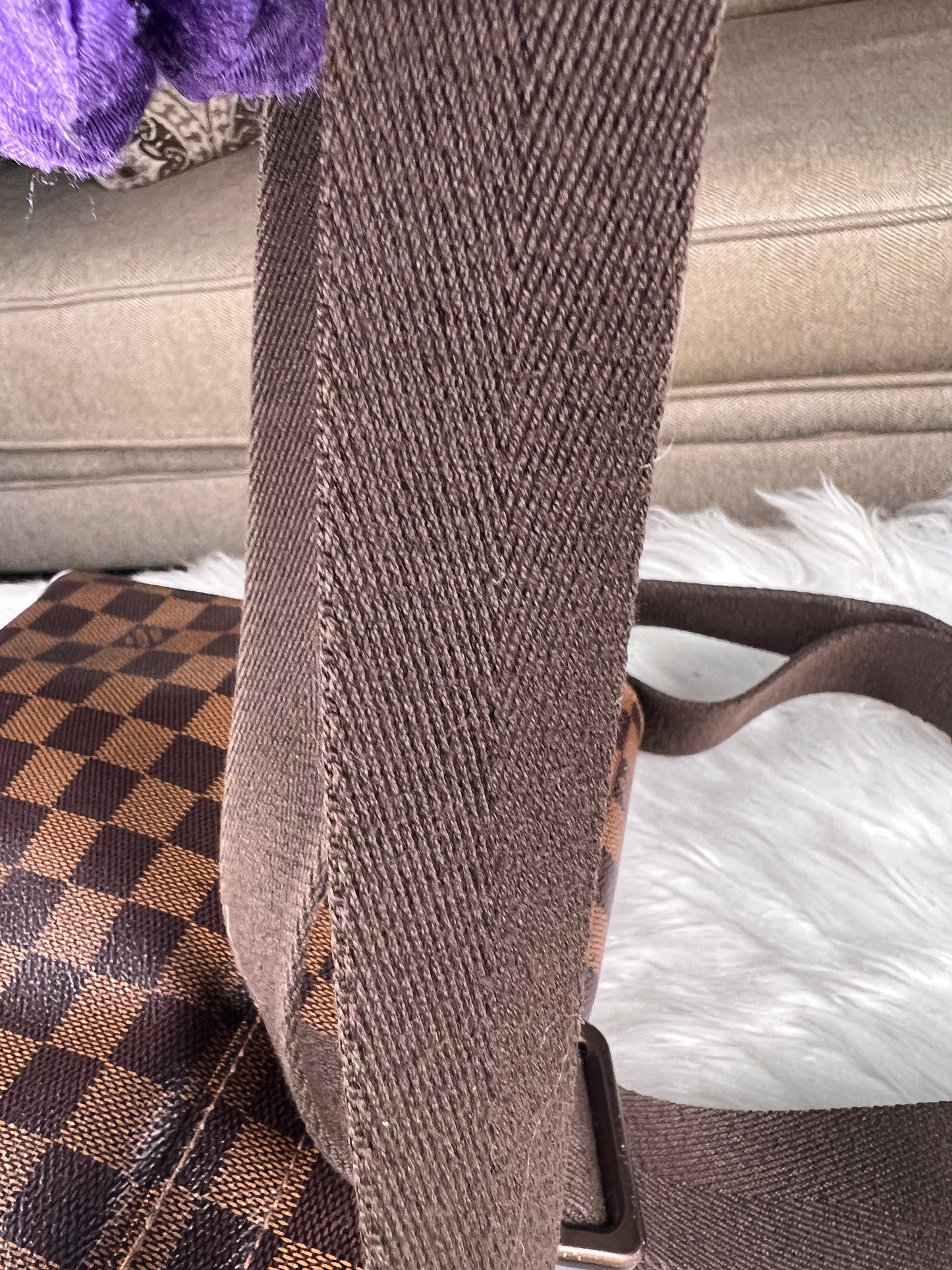 DISTRICT PM MESSENGER BAG DAMIER EBENE