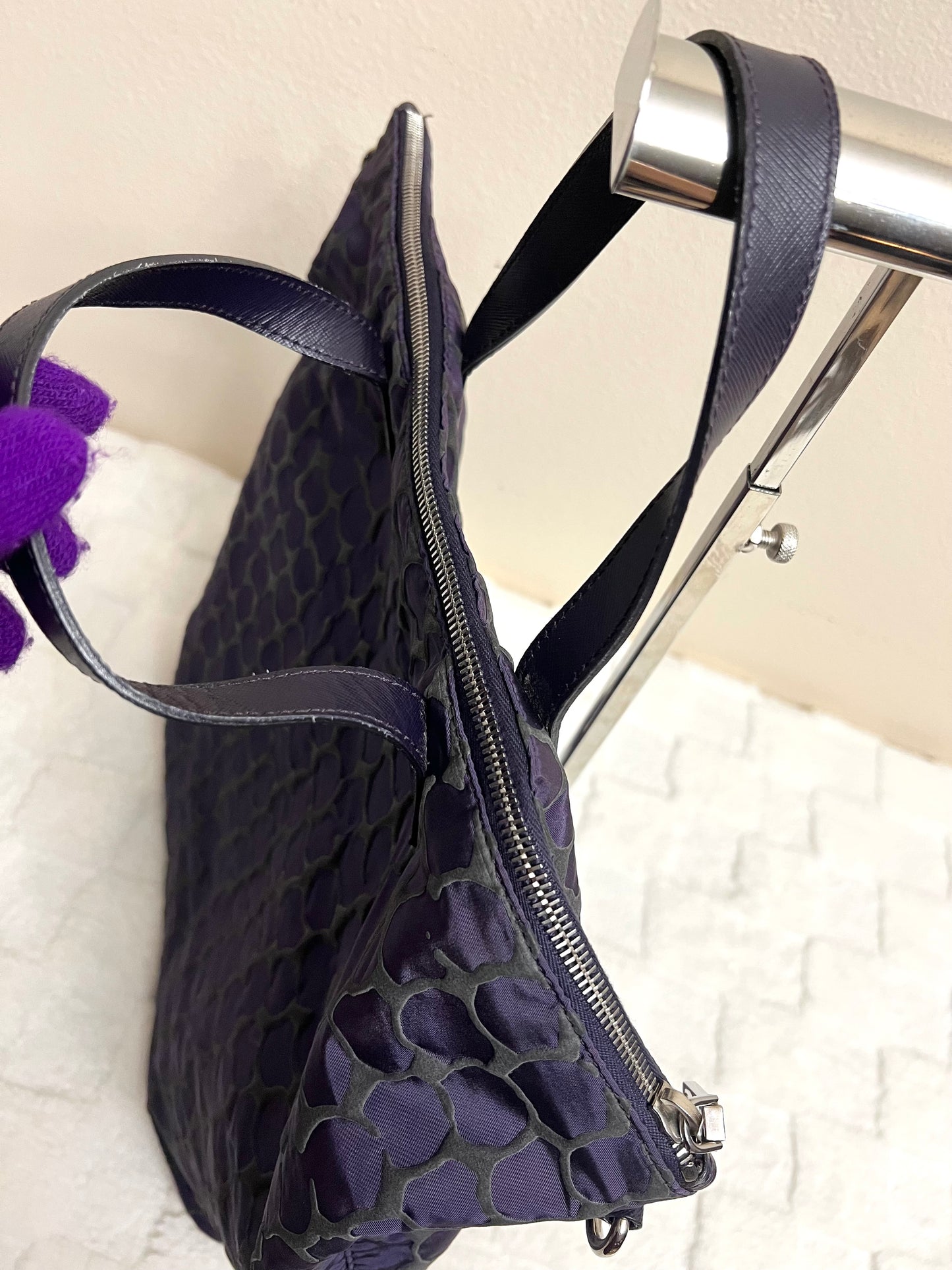 P_R_A_D_A TOTE PURPLE