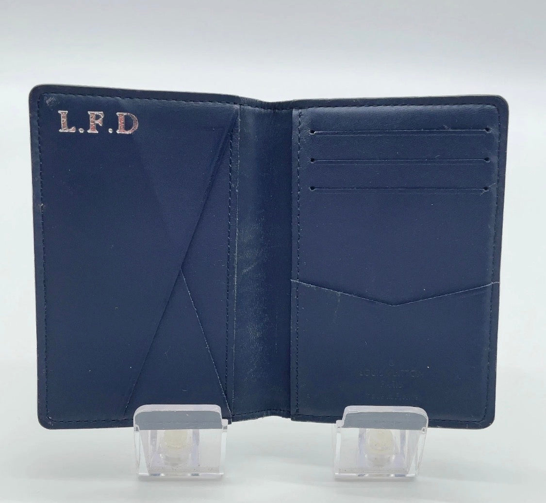 POCKET ORGANIZER BLUE WATERCOLOR