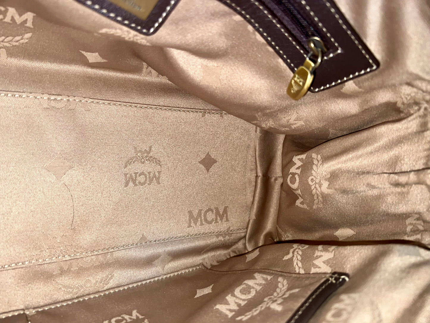 MCM CHOCO BROWN TOTE