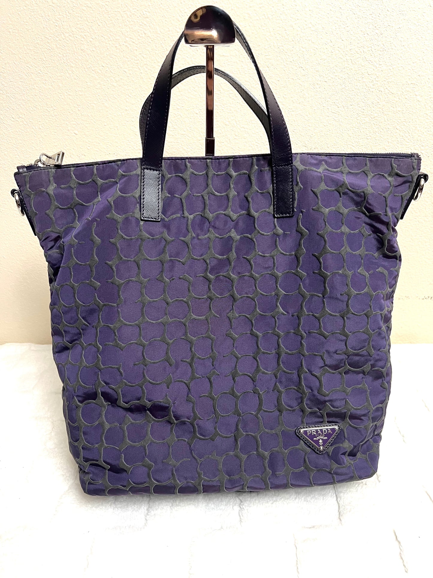 P_R_A_D_A TOTE PURPLE
