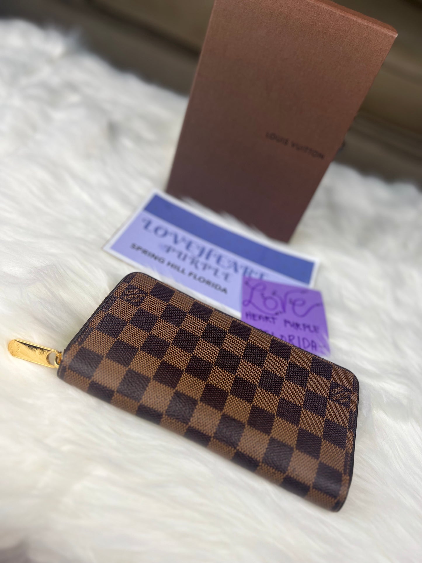 ZIPPY LONG WALLET DAMIER