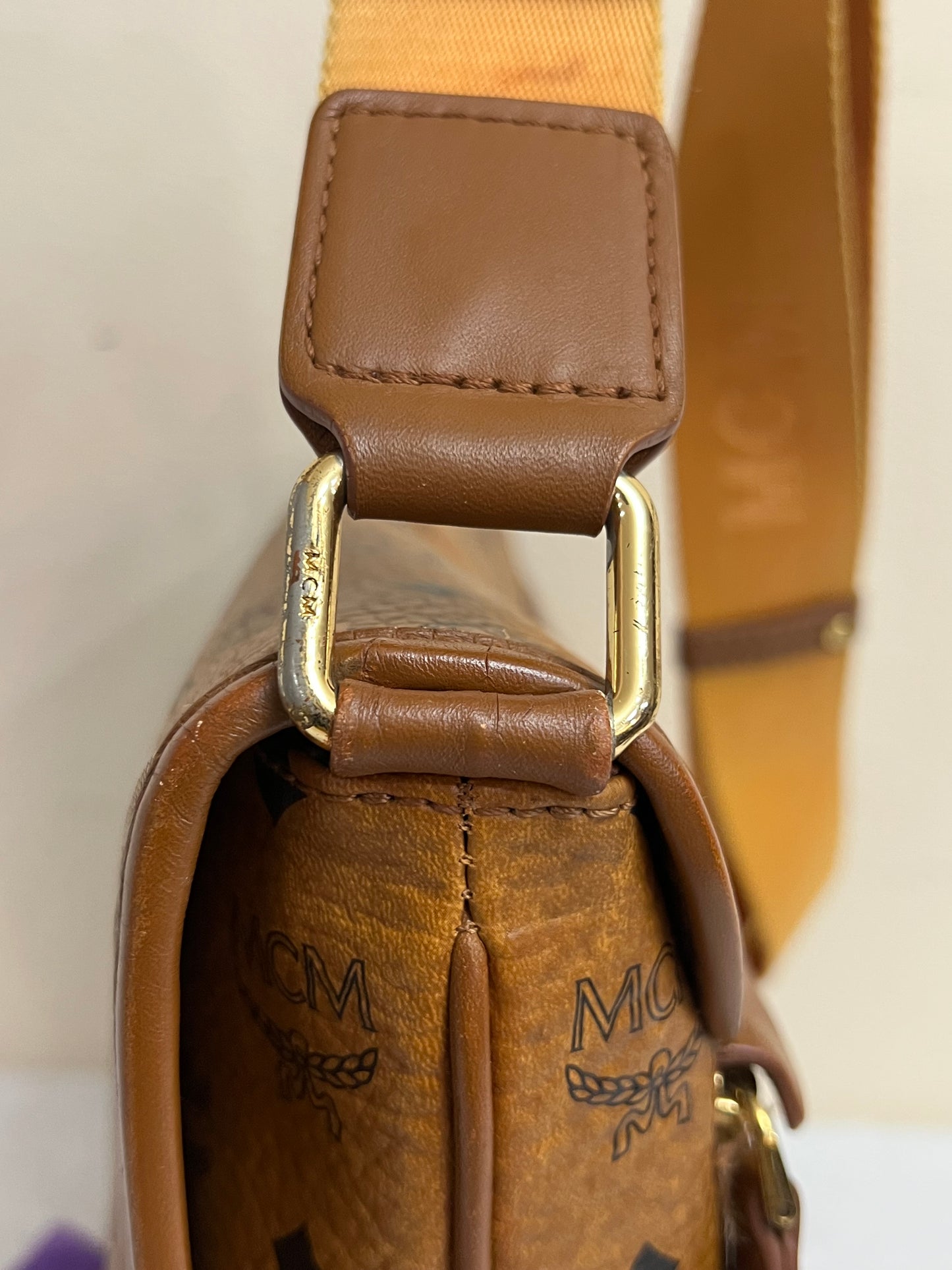 MCM COGNAC CROSSBODY
