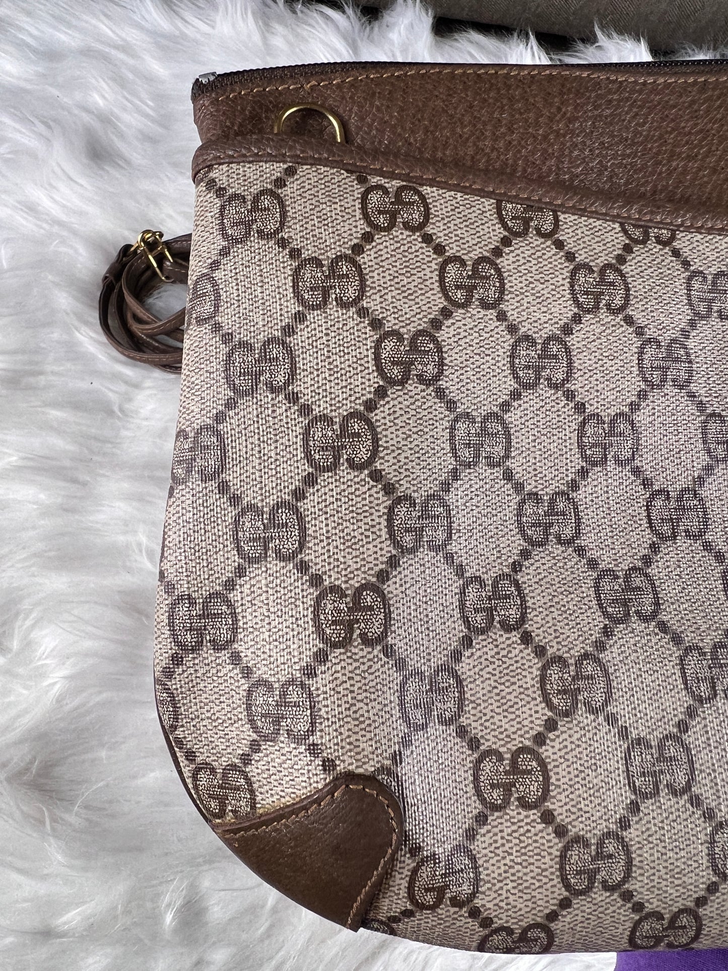 BROWN SHERRYLINE VINTAGE CLUTCH/CROSSBODY