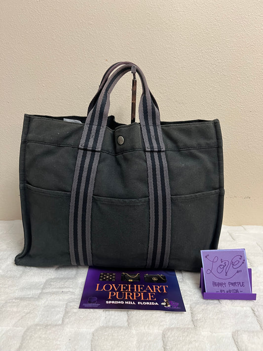 H TOTE BLACK LARGE