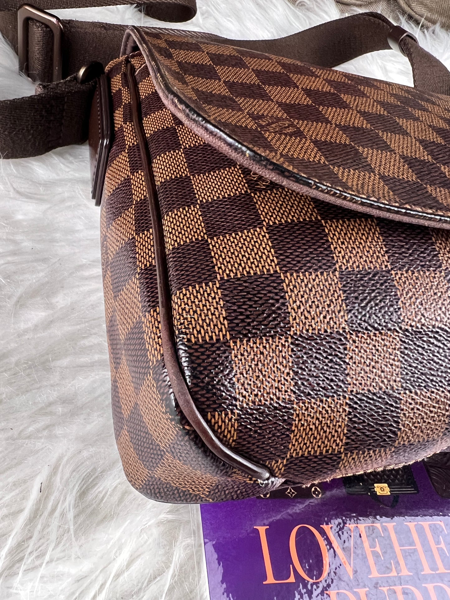 DISTRICT PM MESSENGER BAG DAMIER EBENE