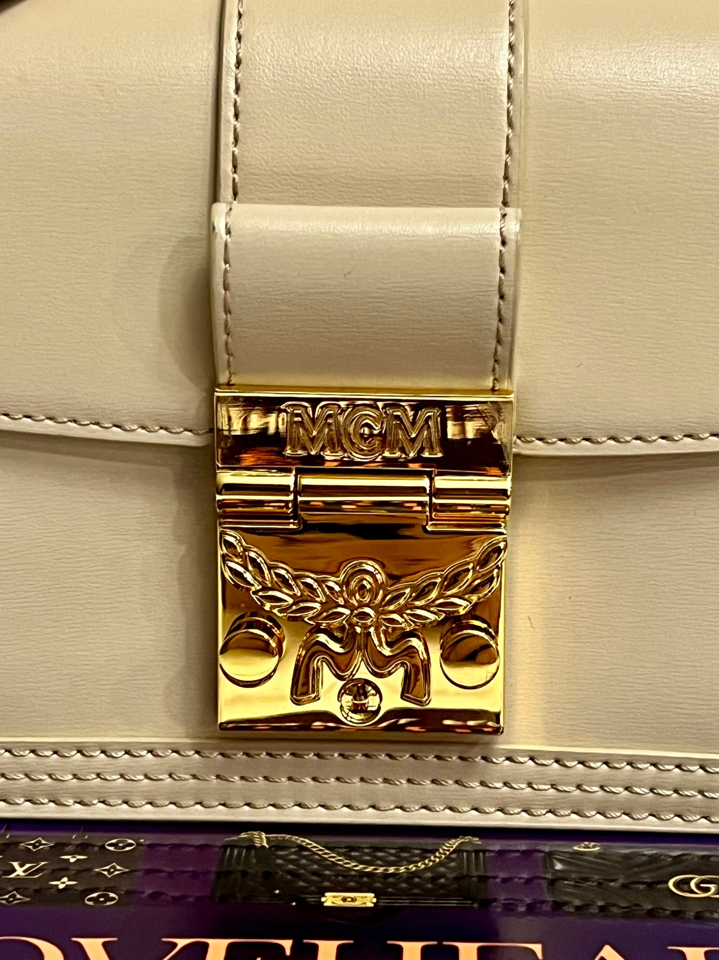 MCM Tracy Laurel Leather Chain Crossbody.