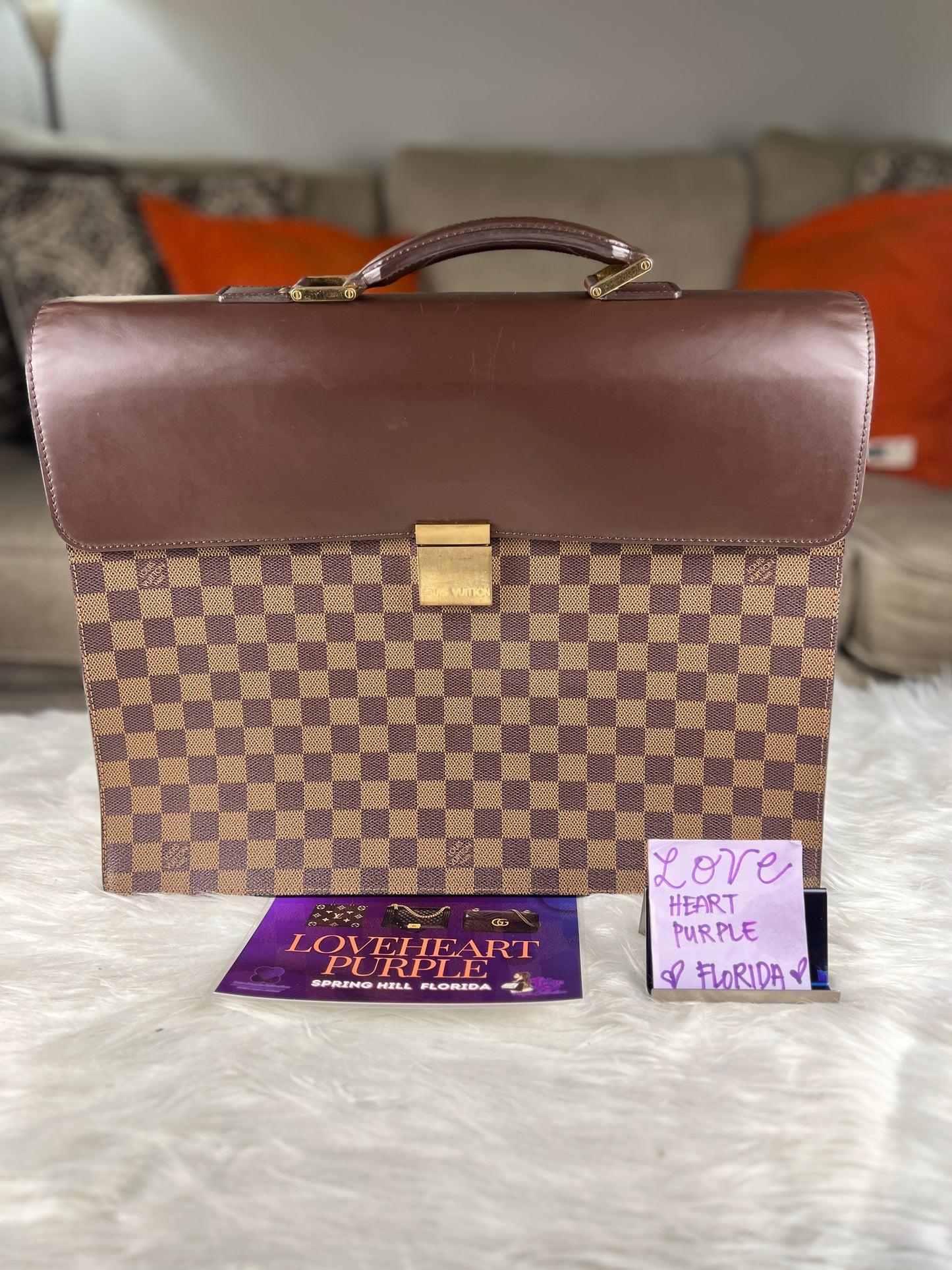 ALTONA PM BRIEFCASE DAMIER EBENE