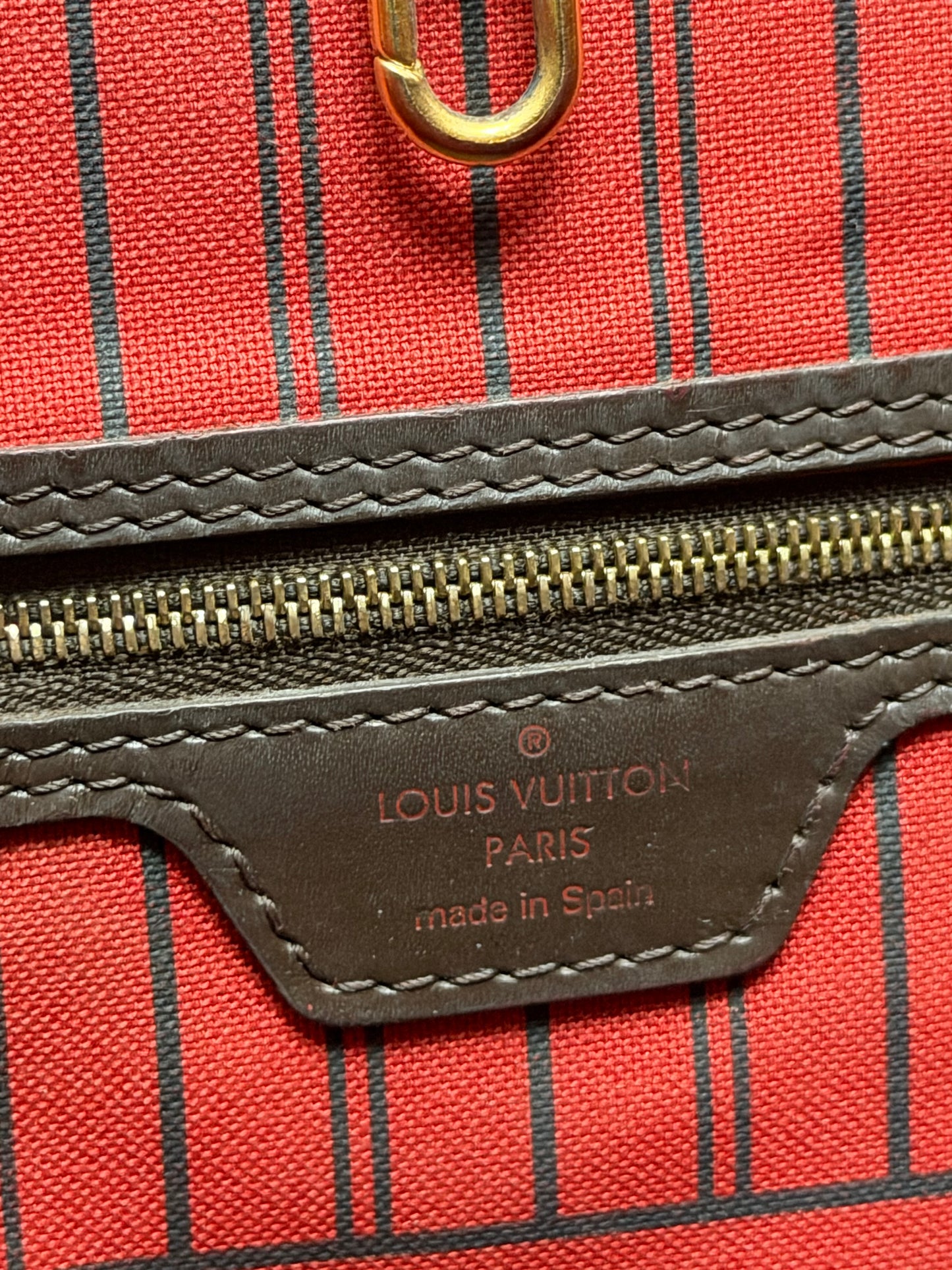 NEVERFULL MM W/ POUCH DAMIER EBENE