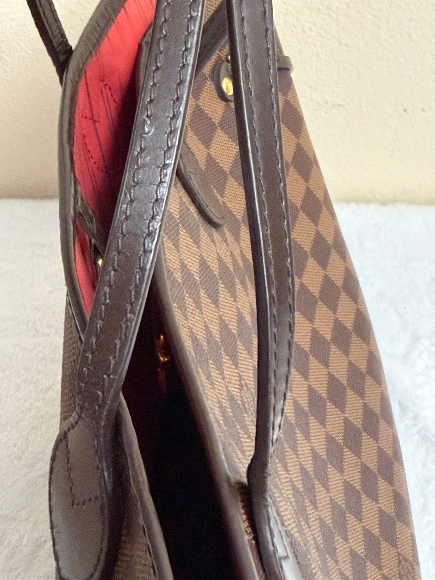 NEVERFULL MM W/ POUCH DAMIER EBENE